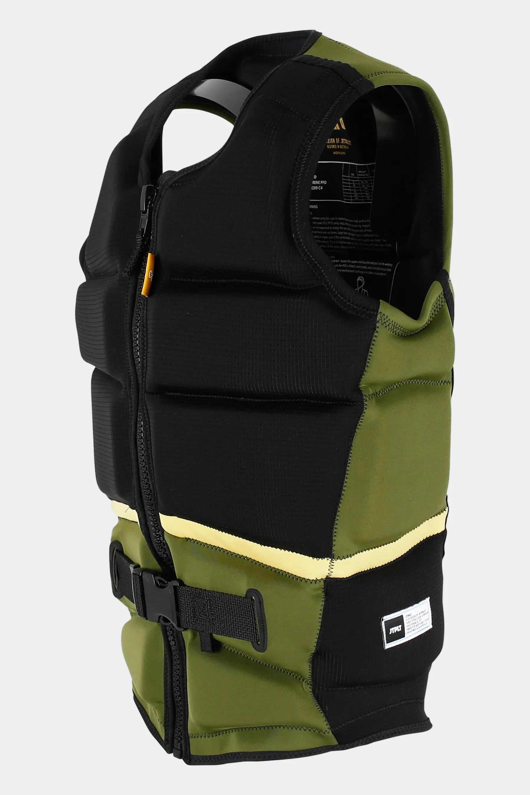 Jetpilot Pro C4 Life Jacket - Cory Tuenissen Signature Series - Black/Sage - Image 3