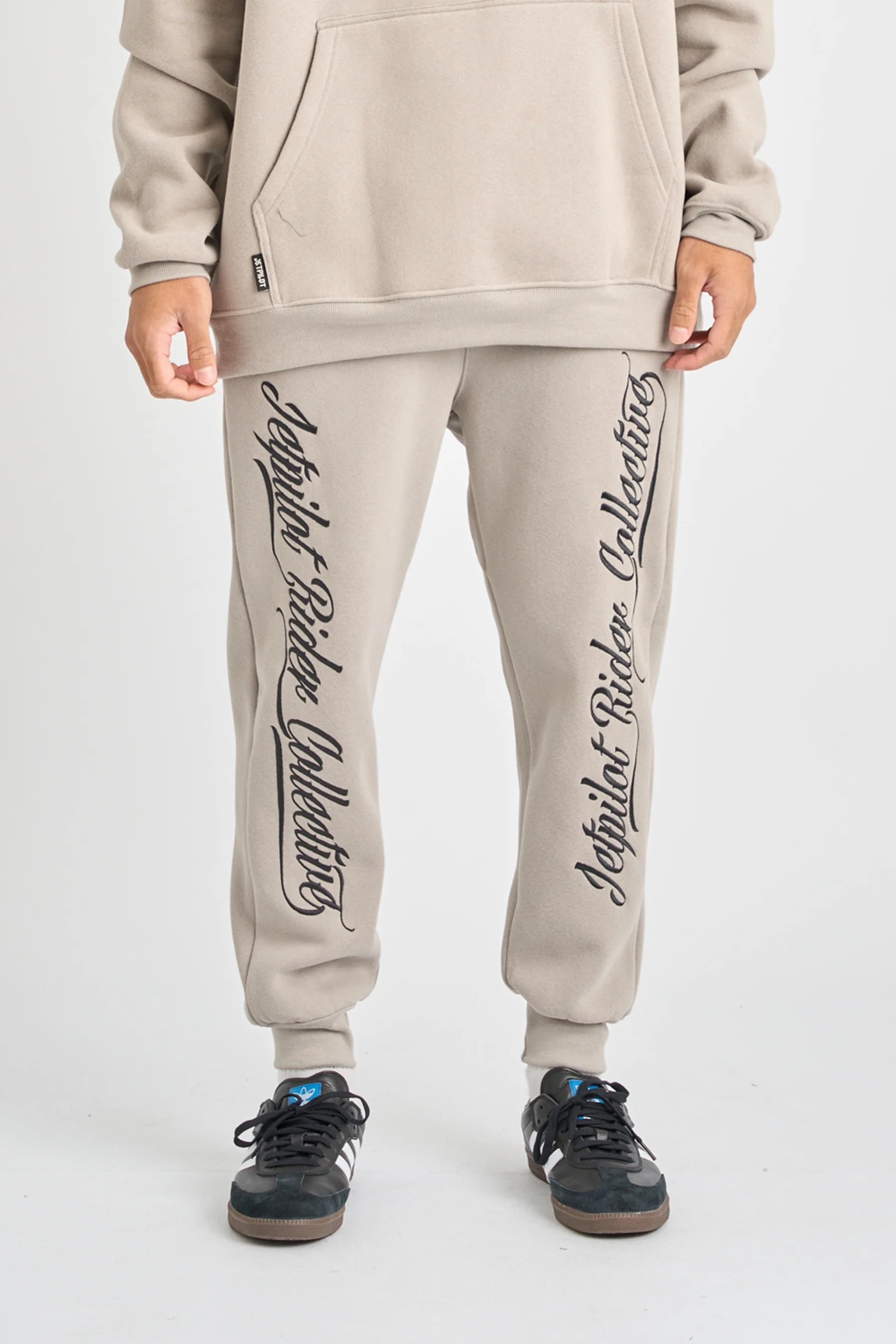 Jetpilot Dark Script Track Pant - Storm