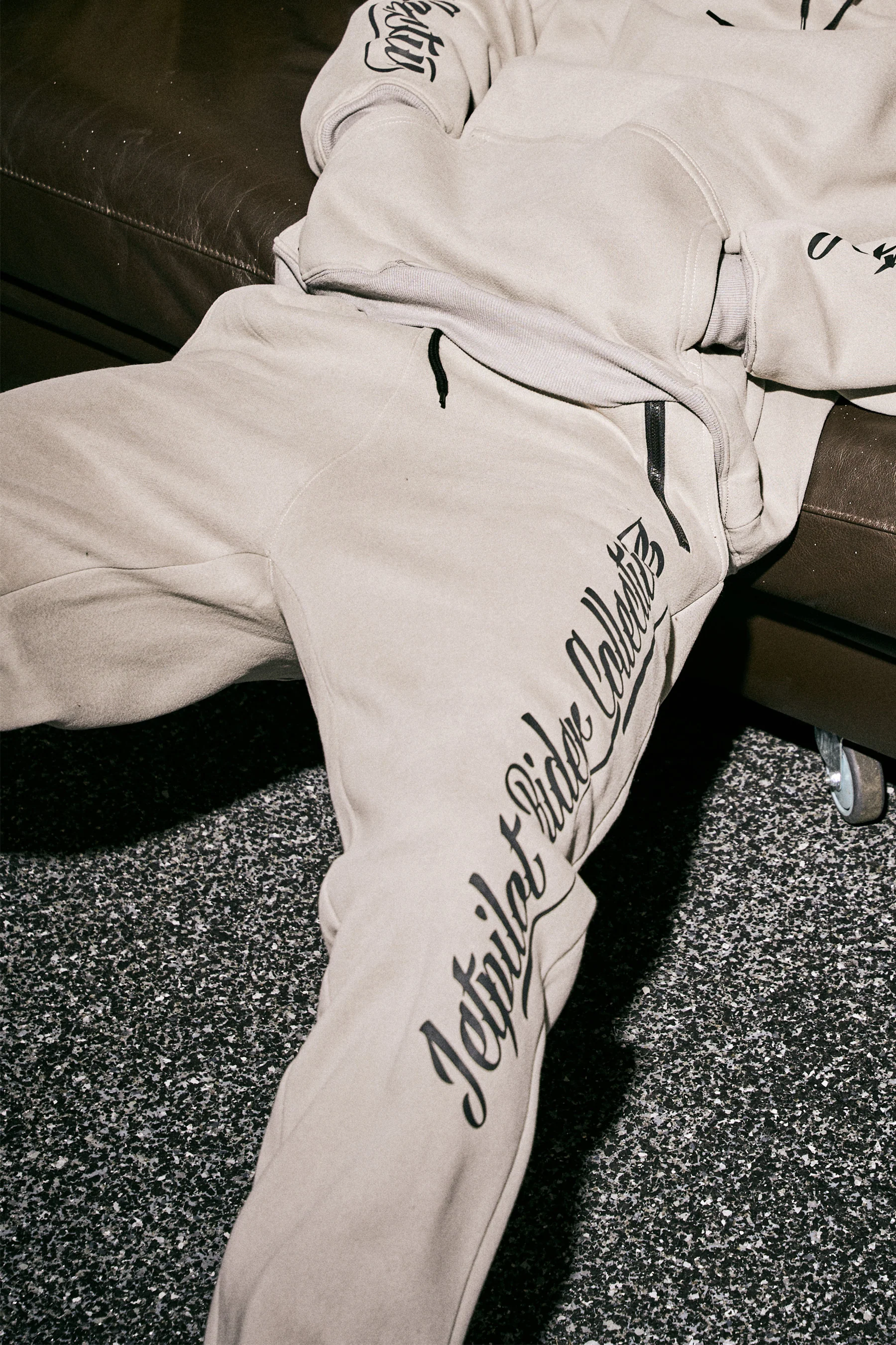Jetpilot Dark Script Track Pant - Storm - Image 2