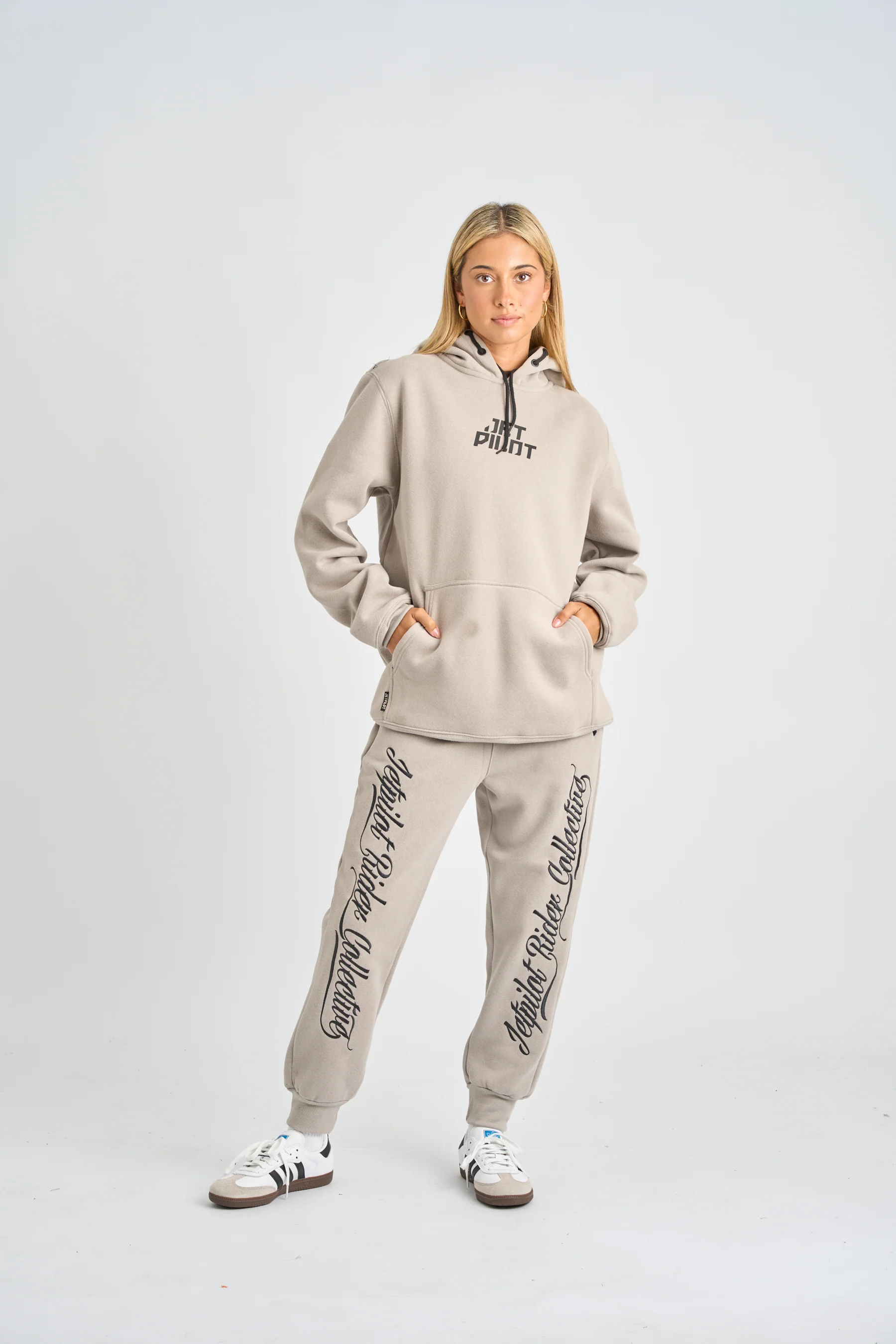 Jetpilot Dark Script Track Pant - Storm - Image 6