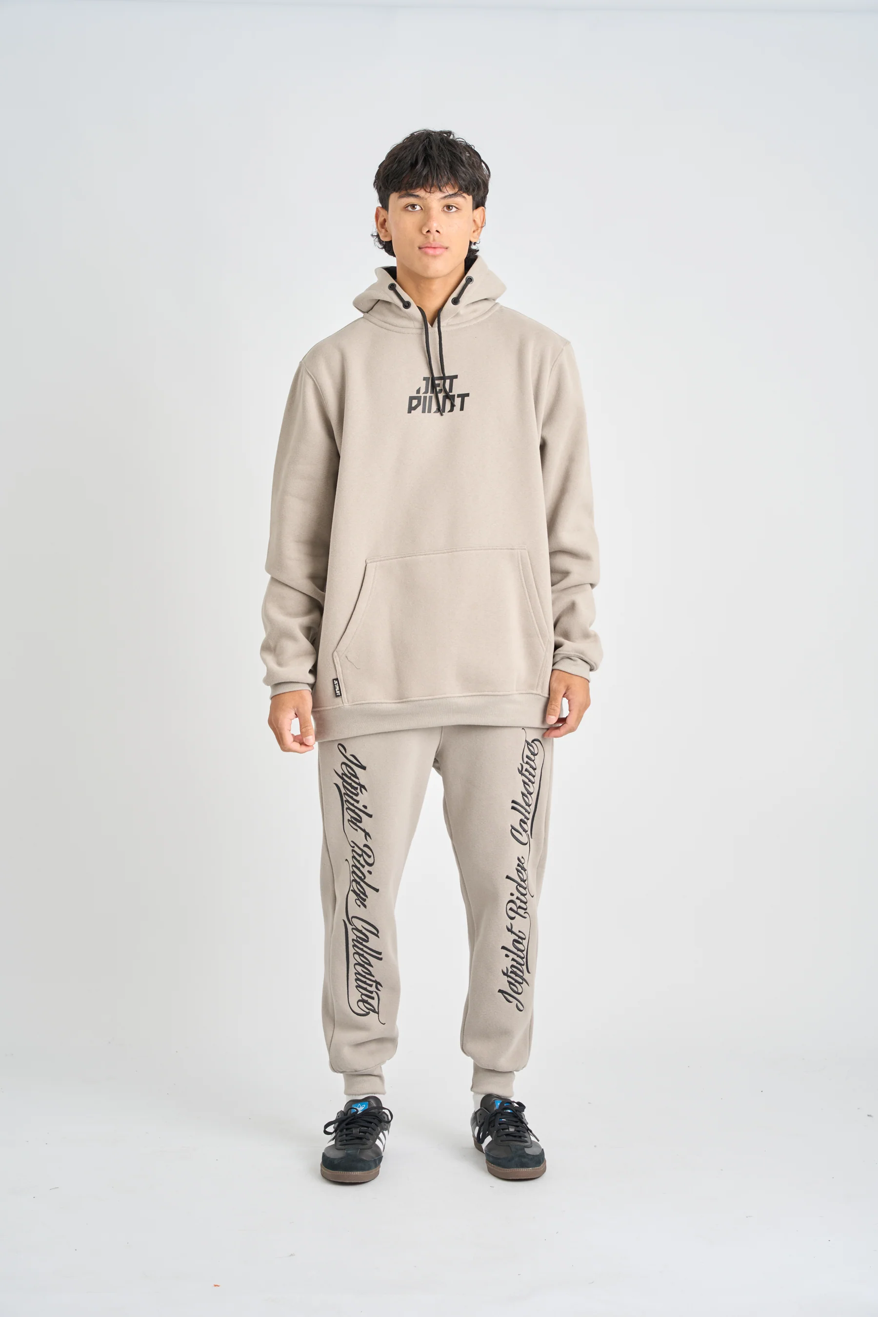 Jetpilot Dark Script Track Pant - Storm - Image 7