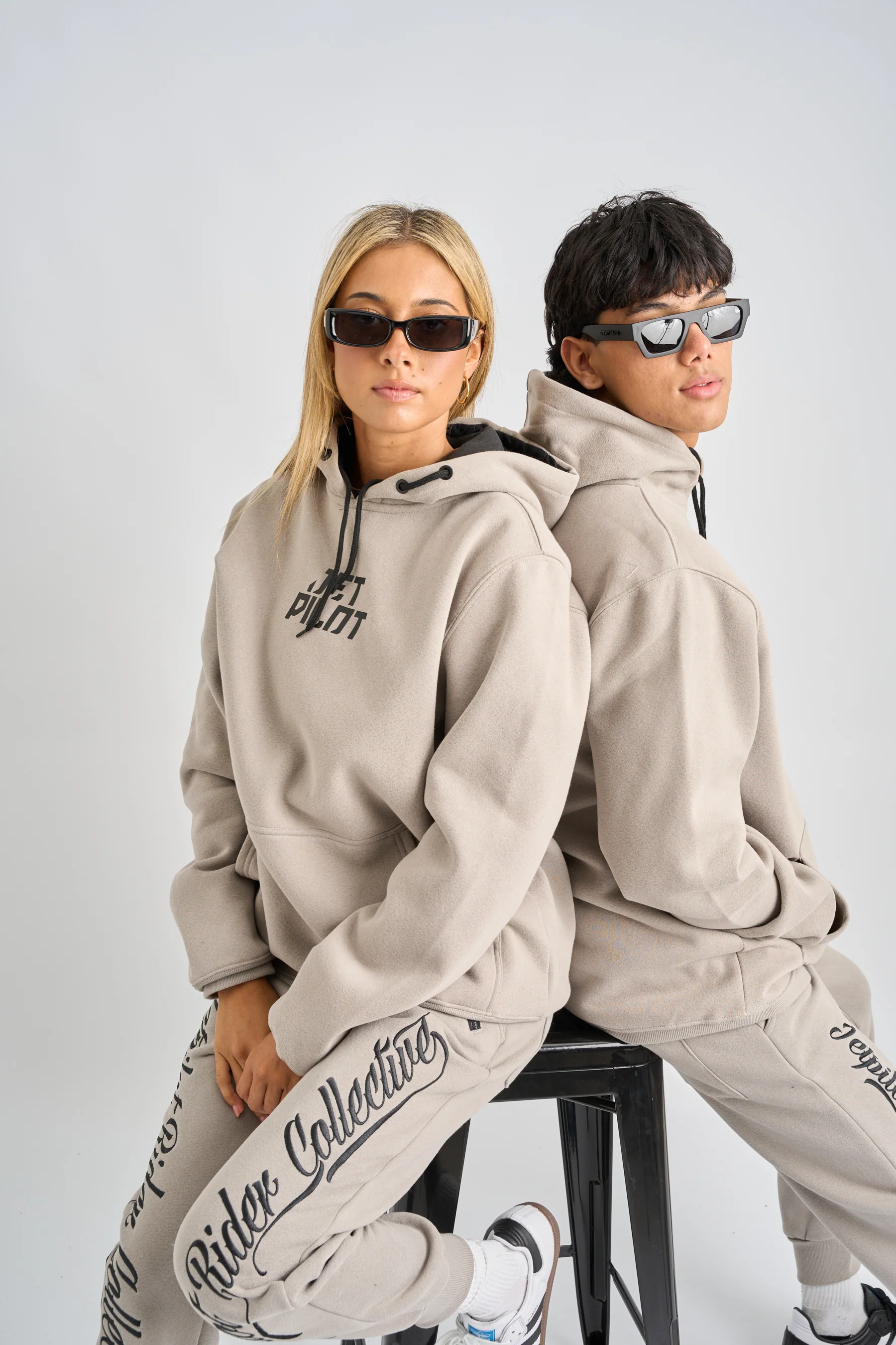 Jetpilot Dark Script Track Pant - Storm - Image 8