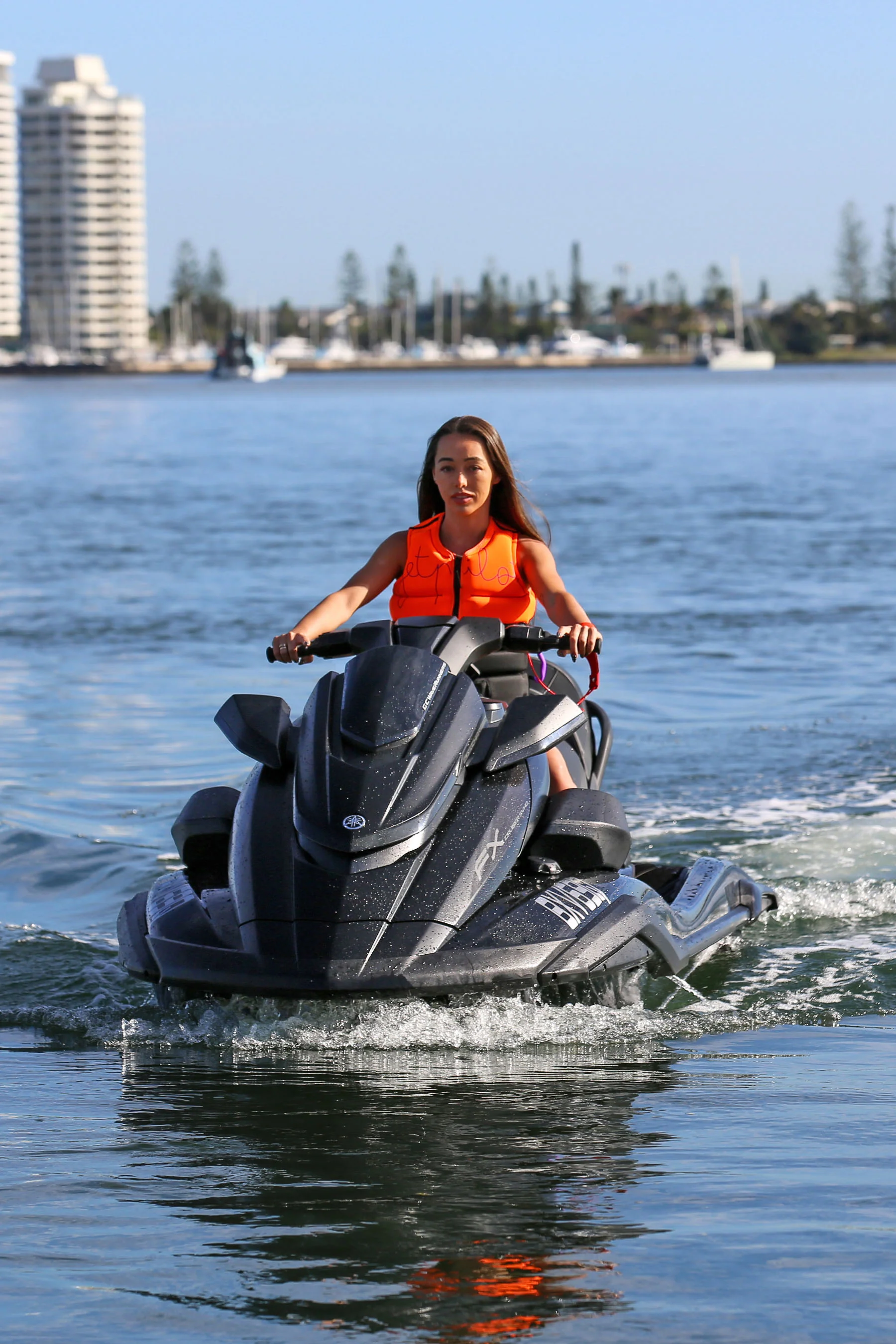 Jetpilot Eden Ladies PWC Life Jacket - Orange L50 - Image 5
