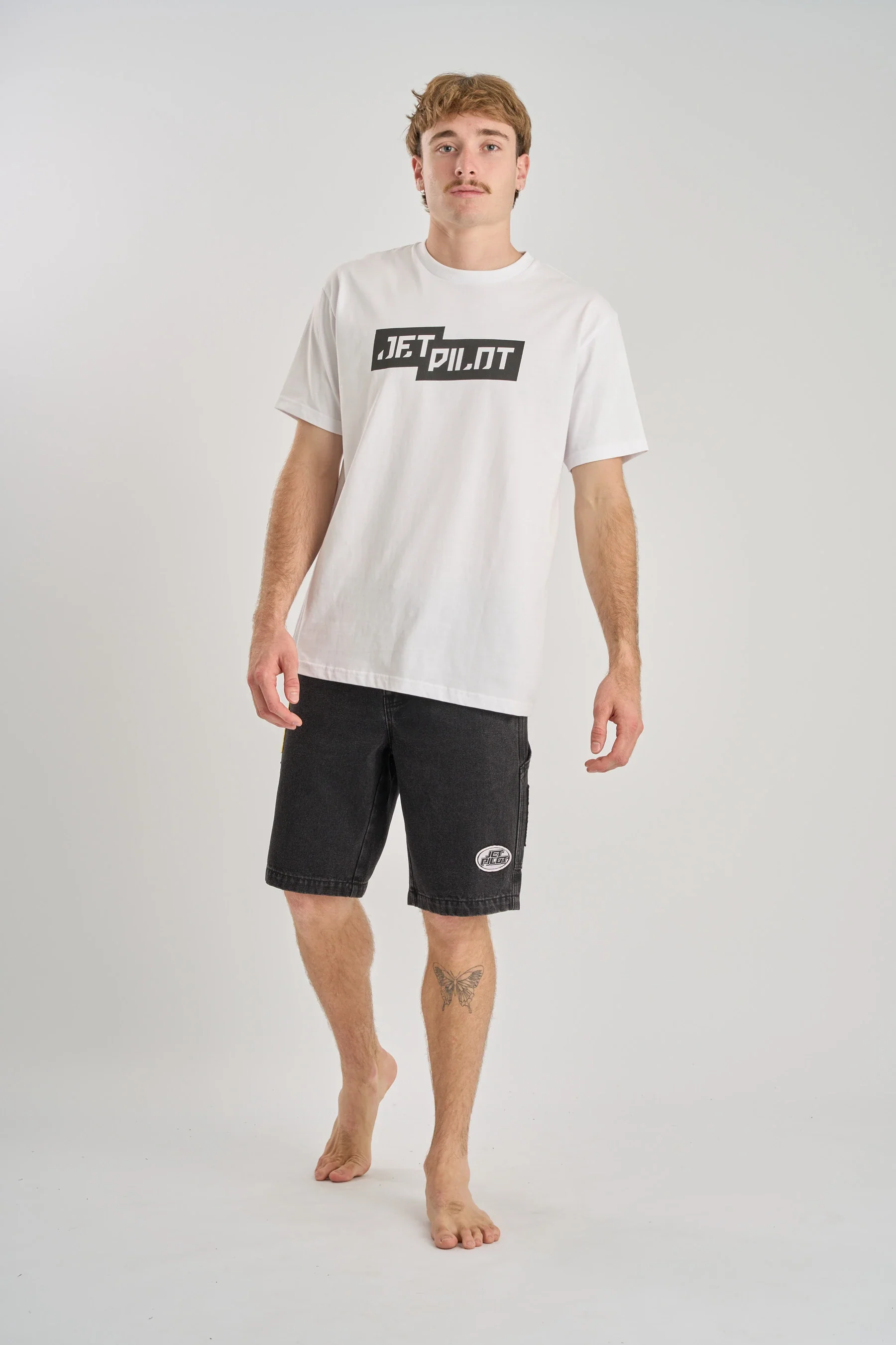 Jetpilot Factory Denim Shorts - Black - Image 2