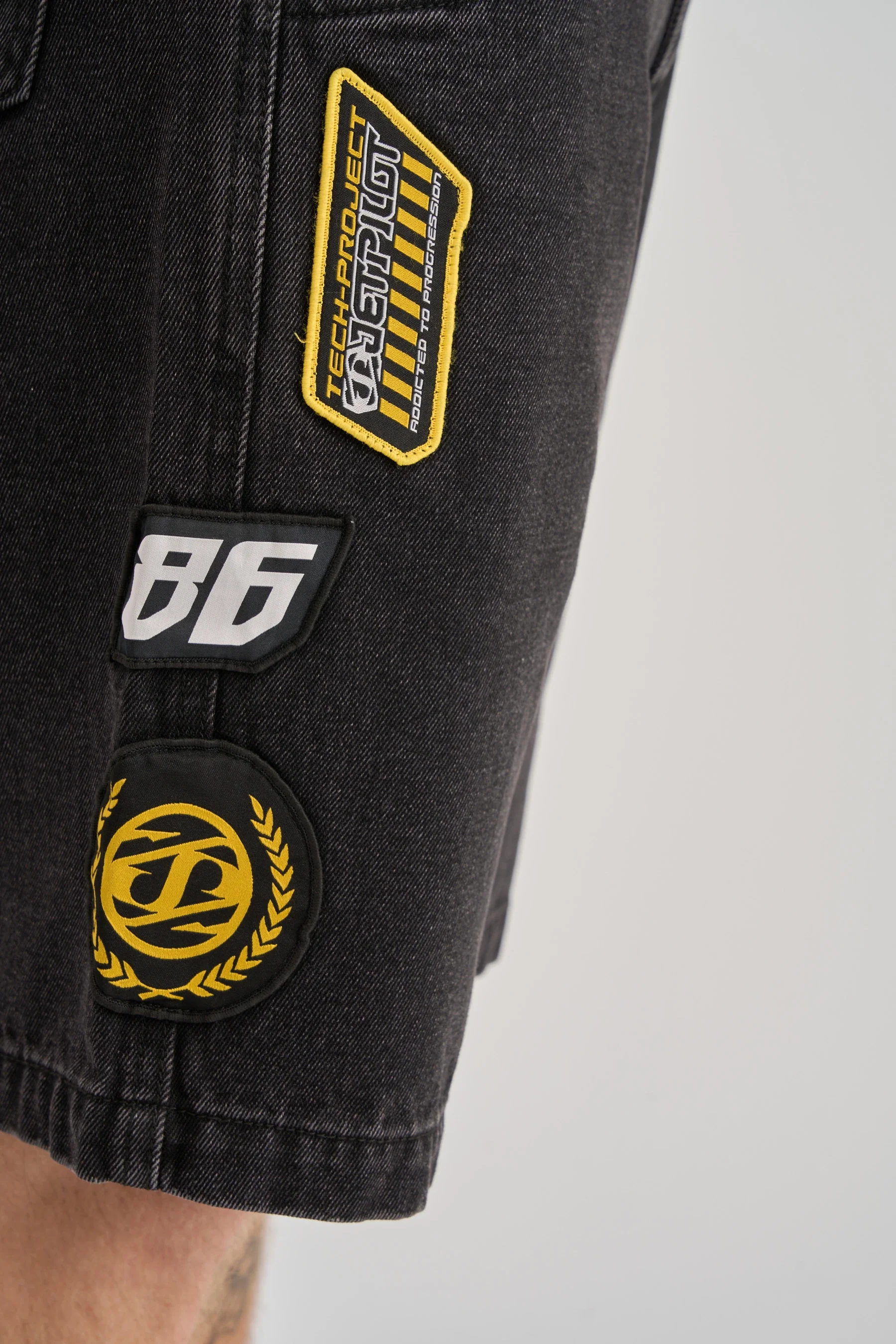 Jetpilot Factory Denim Shorts - Black - Image 8