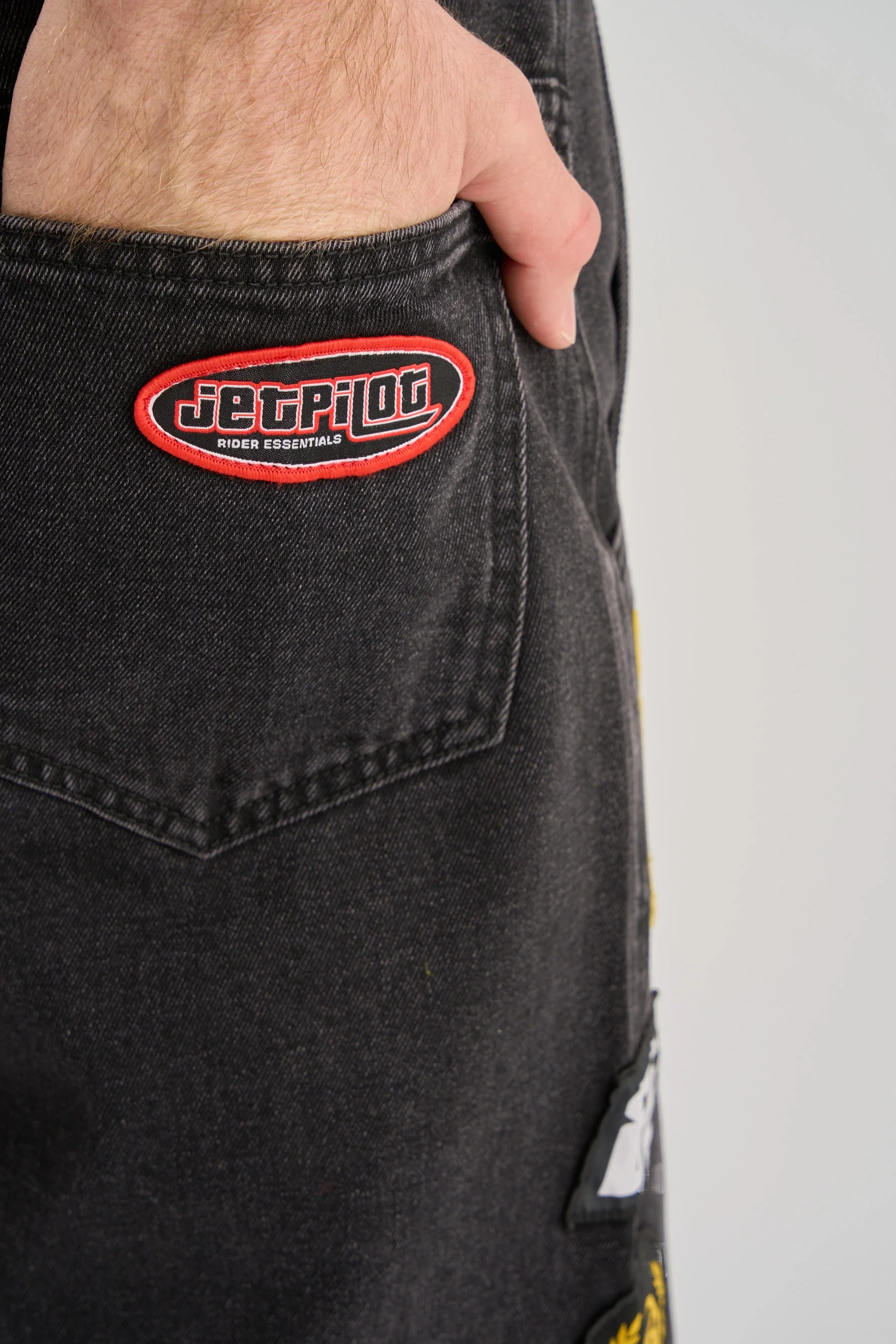 Jetpilot Factory Denim Shorts - Black - Image 9