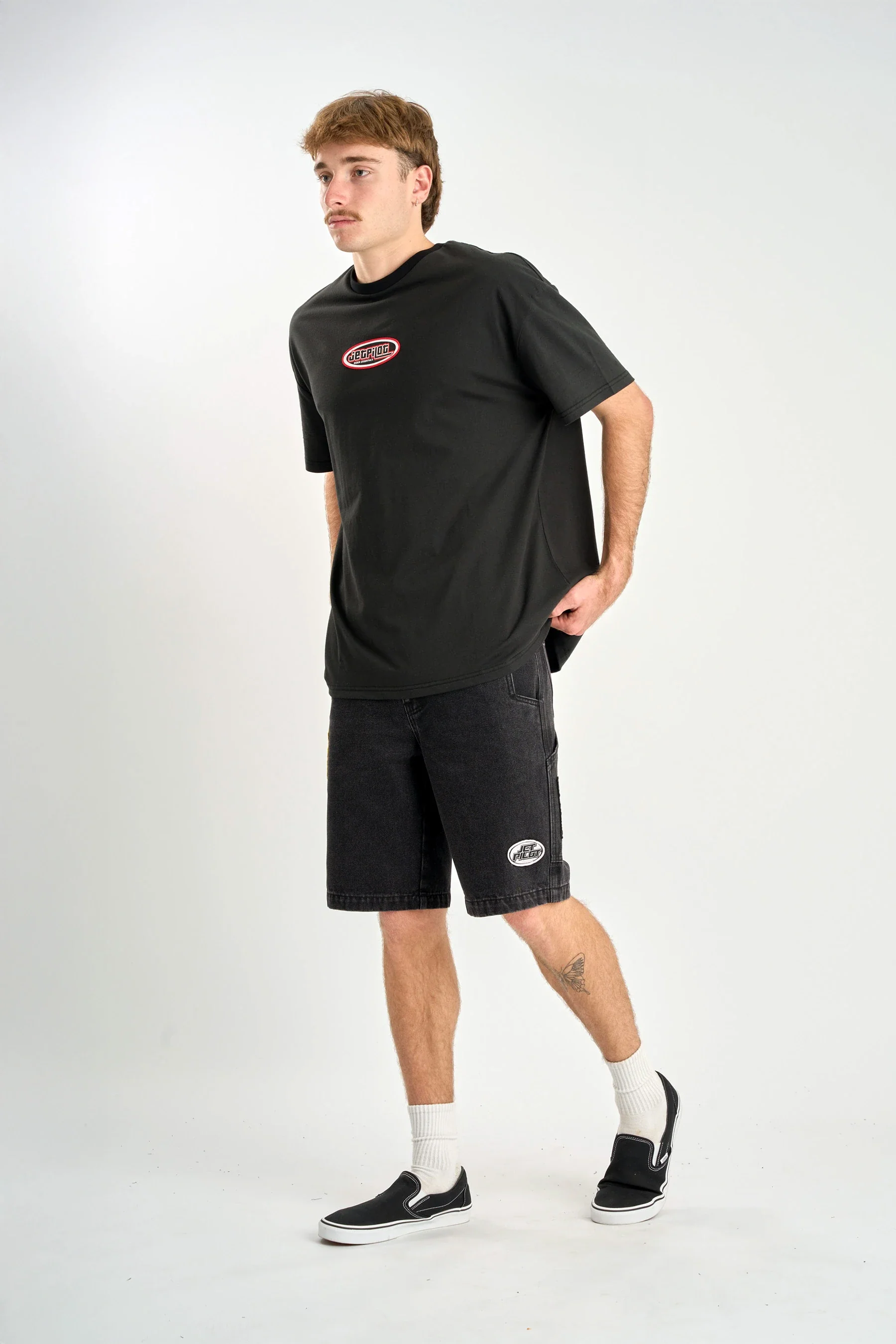 Jetpilot Factory Heavy Tee - Black - Image 2