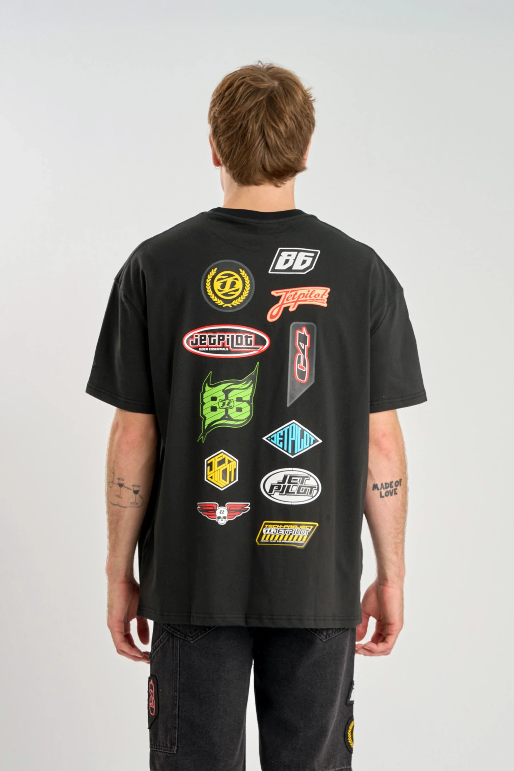 Jetpilot Factory Heavy Tee - Black - Image 4
