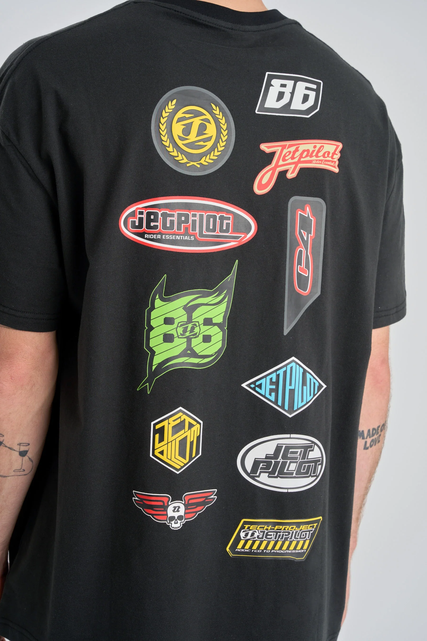 Jetpilot Factory Heavy Tee - Black - Image 6
