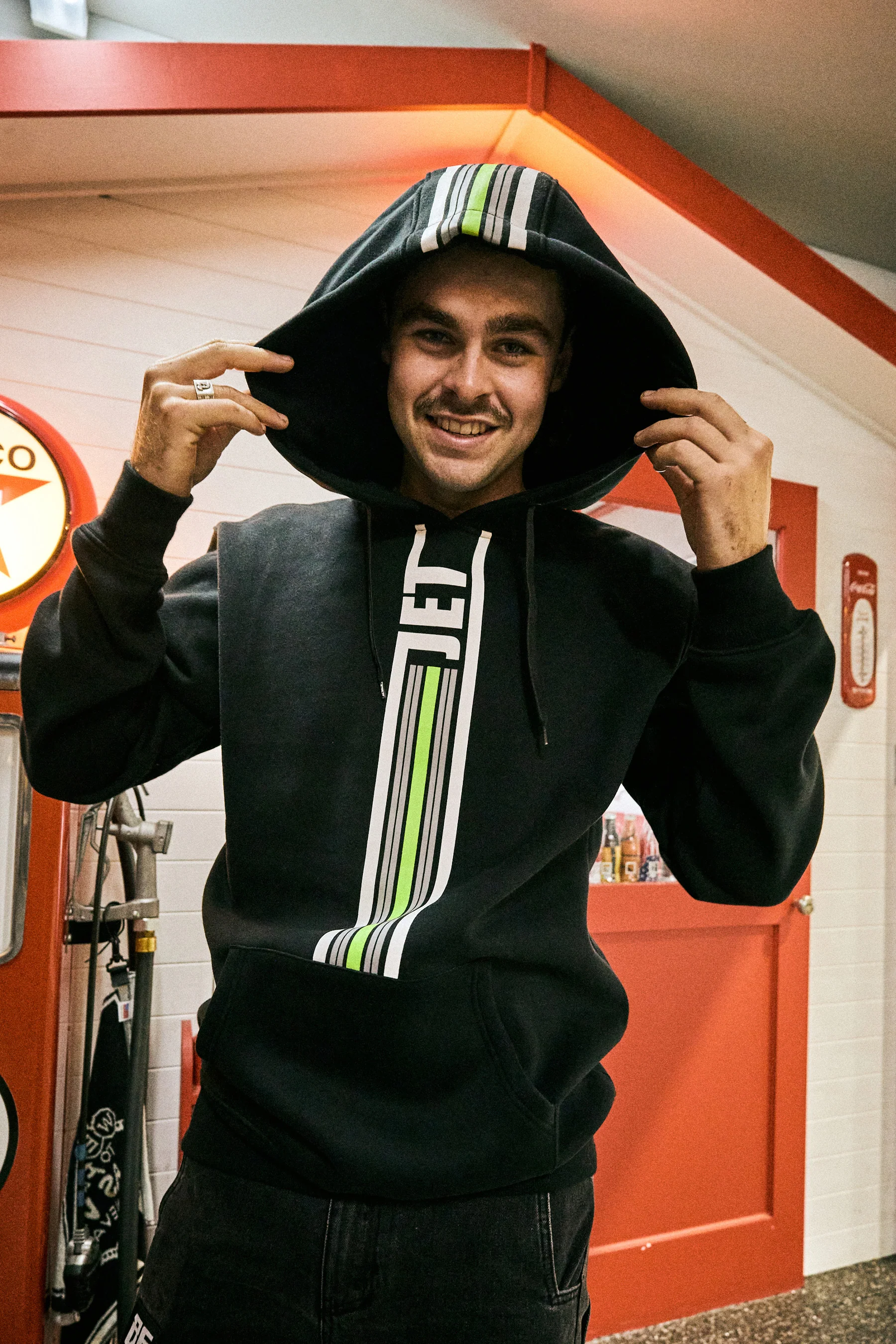 Jetpilot Factory Racing Pullover Hoodie - Black - Image 2