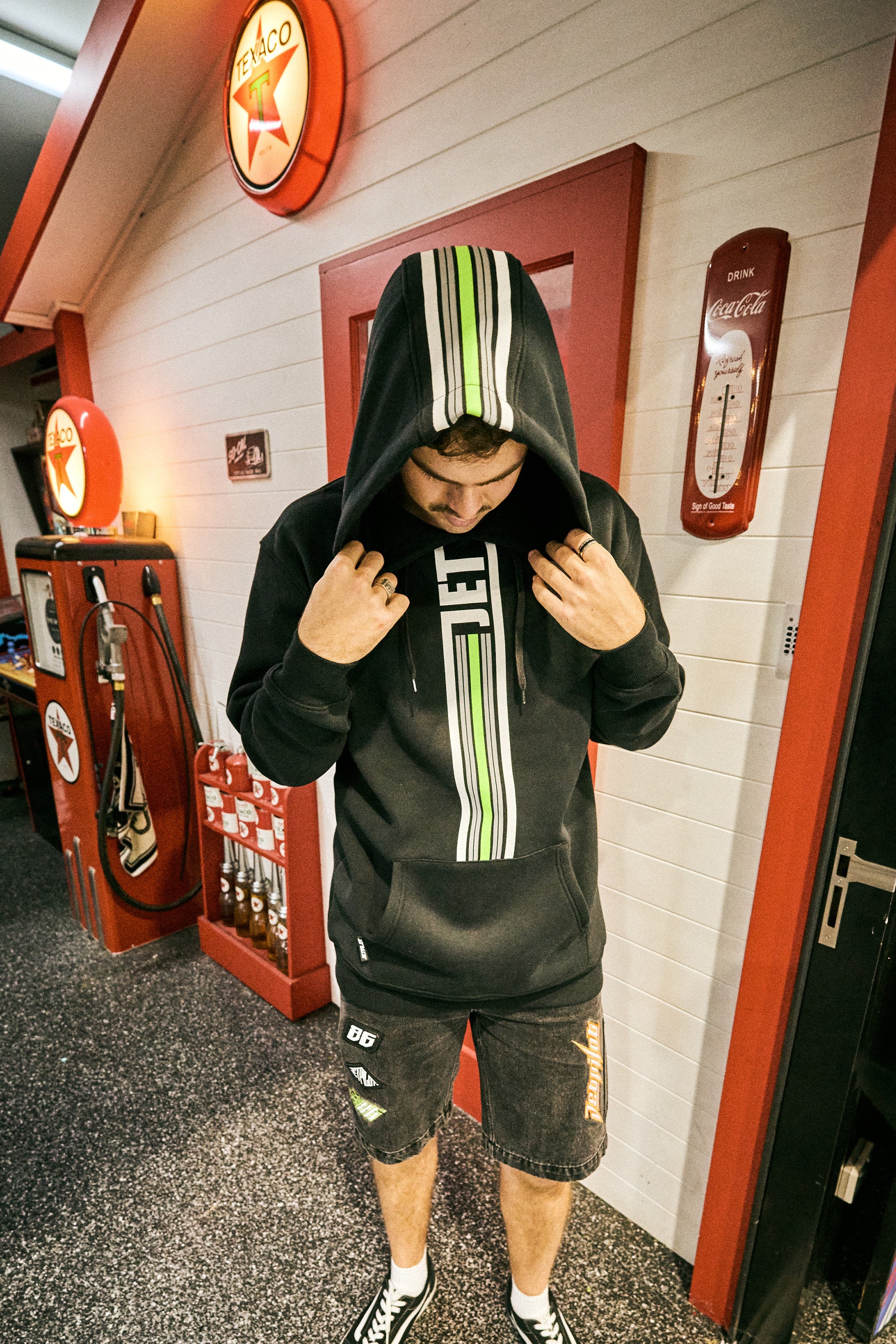 Jetpilot Factory Racing Pullover Hoodie - Black - Image 3