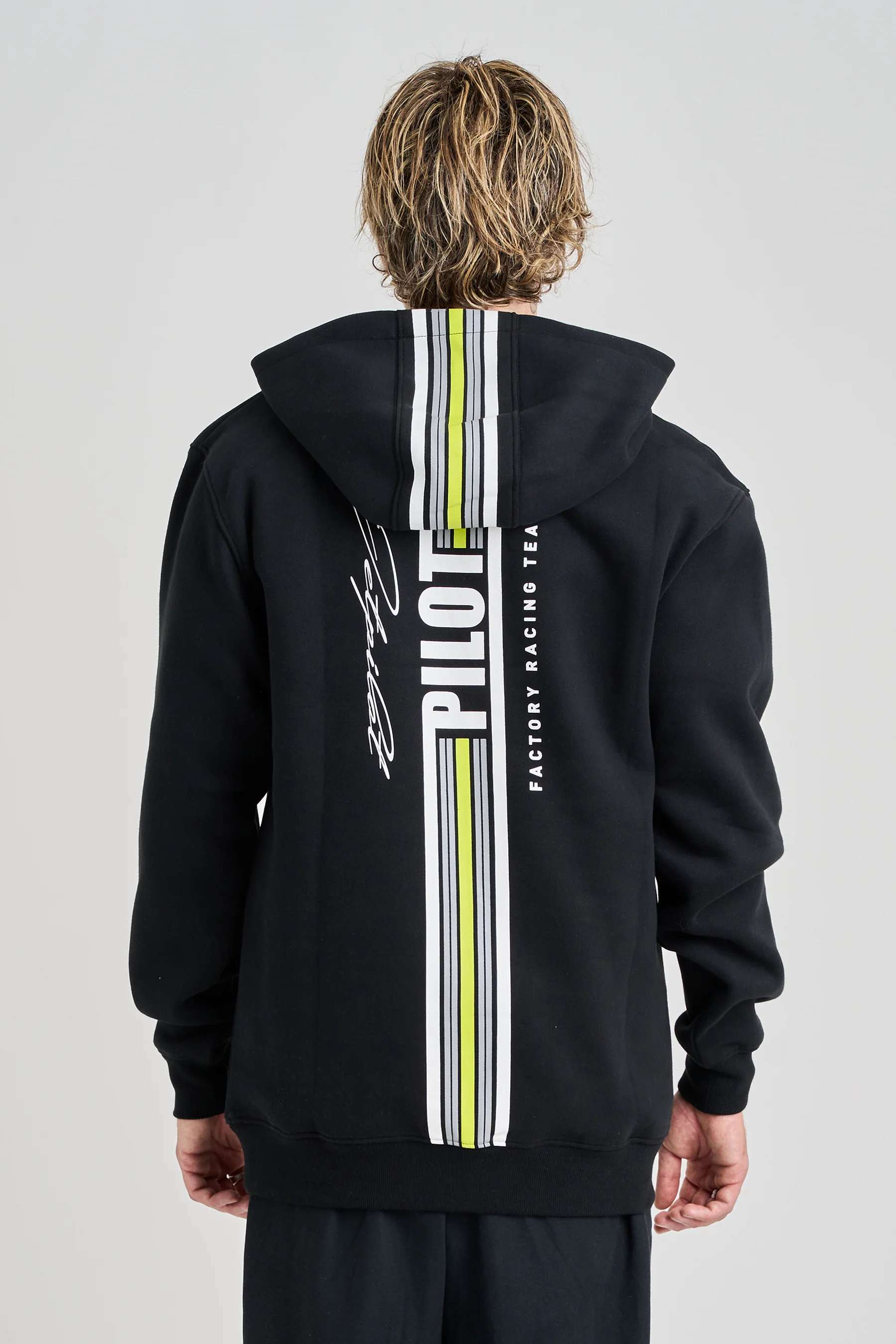 Jetpilot Factory Racing Pullover Hoodie - Black - Image 5
