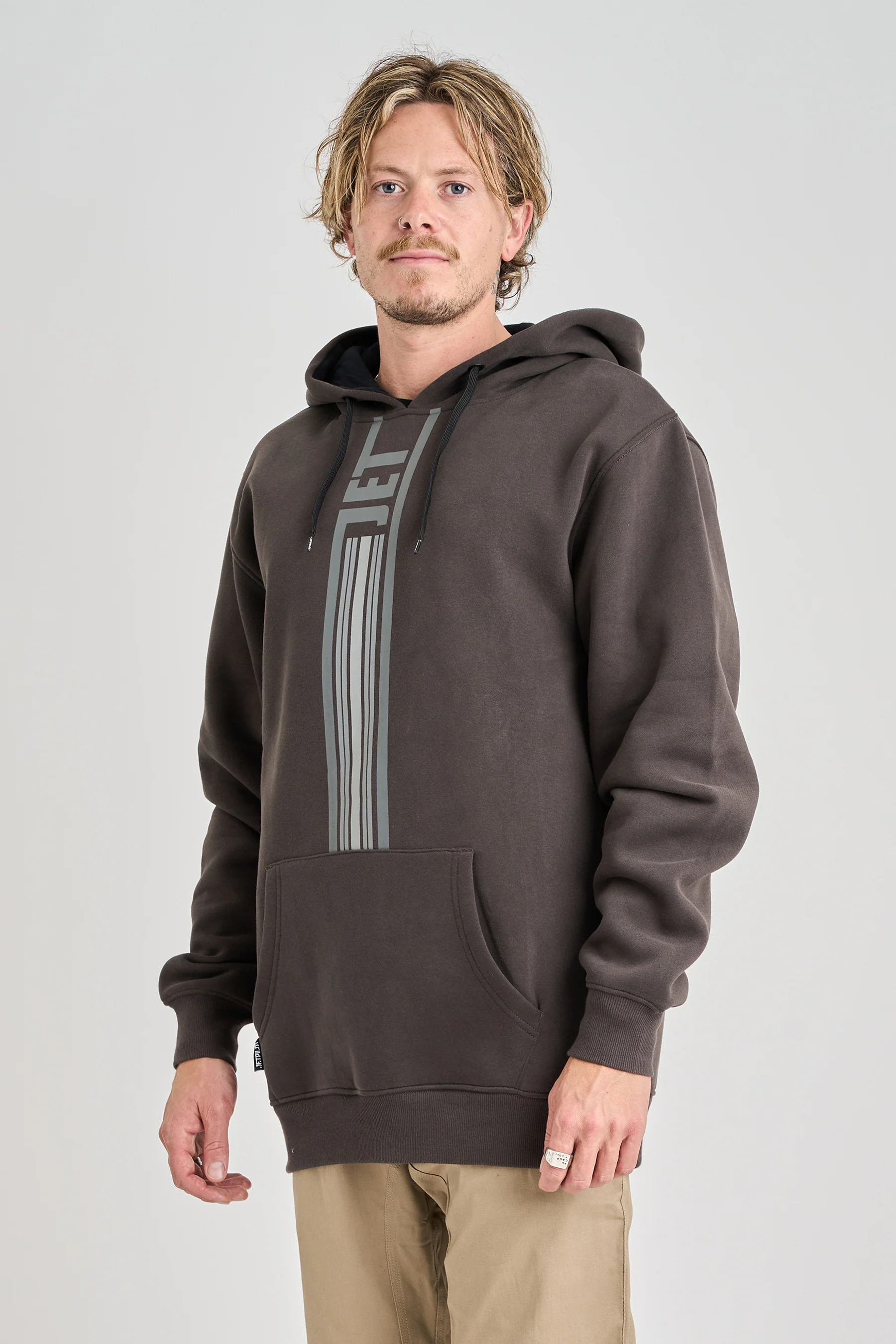 Jetpilot Factory Racing Pullover Hoodie - Grey - Image 2
