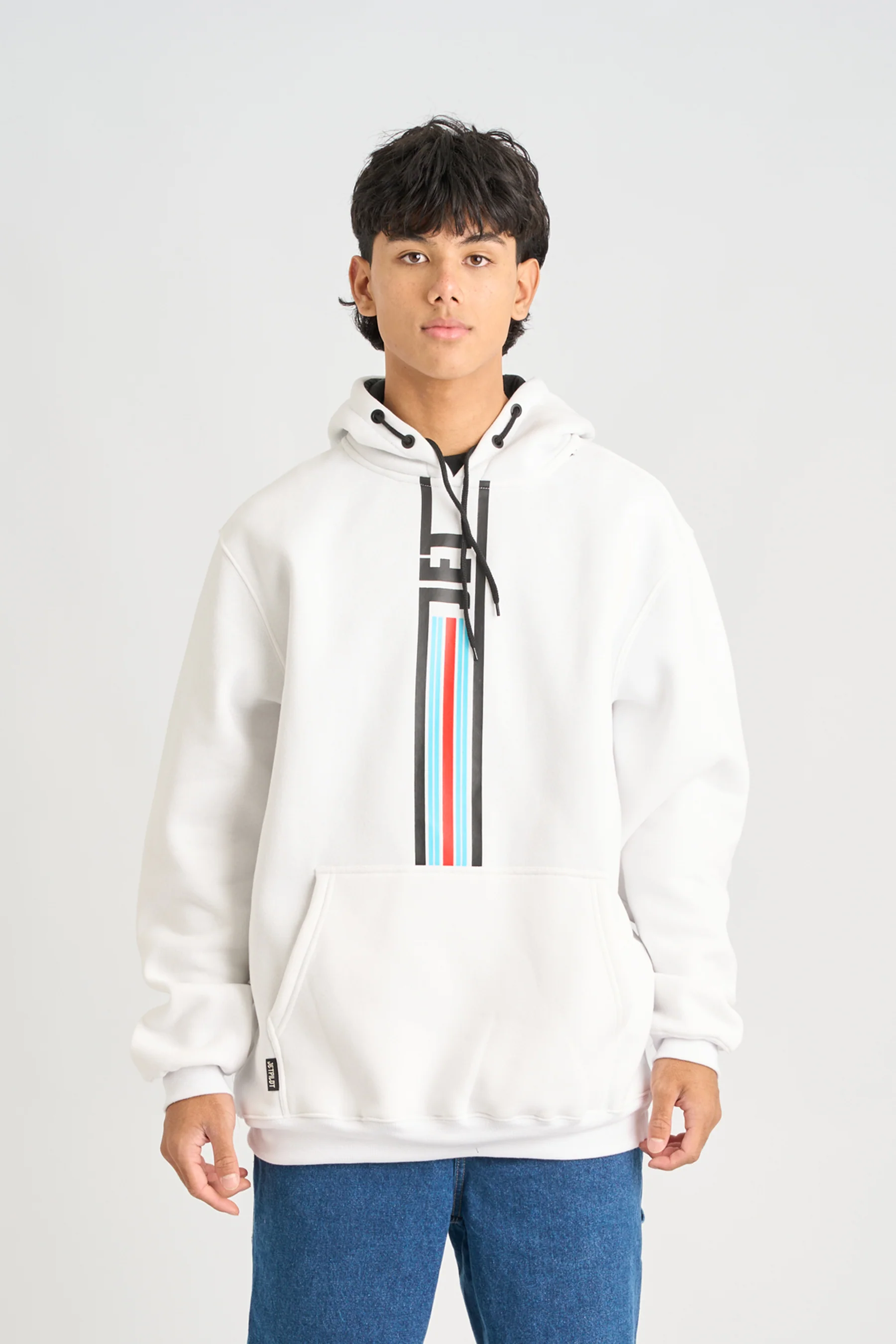 Jetpilot Factory Racing Pullover Hoodie - White - Image 4