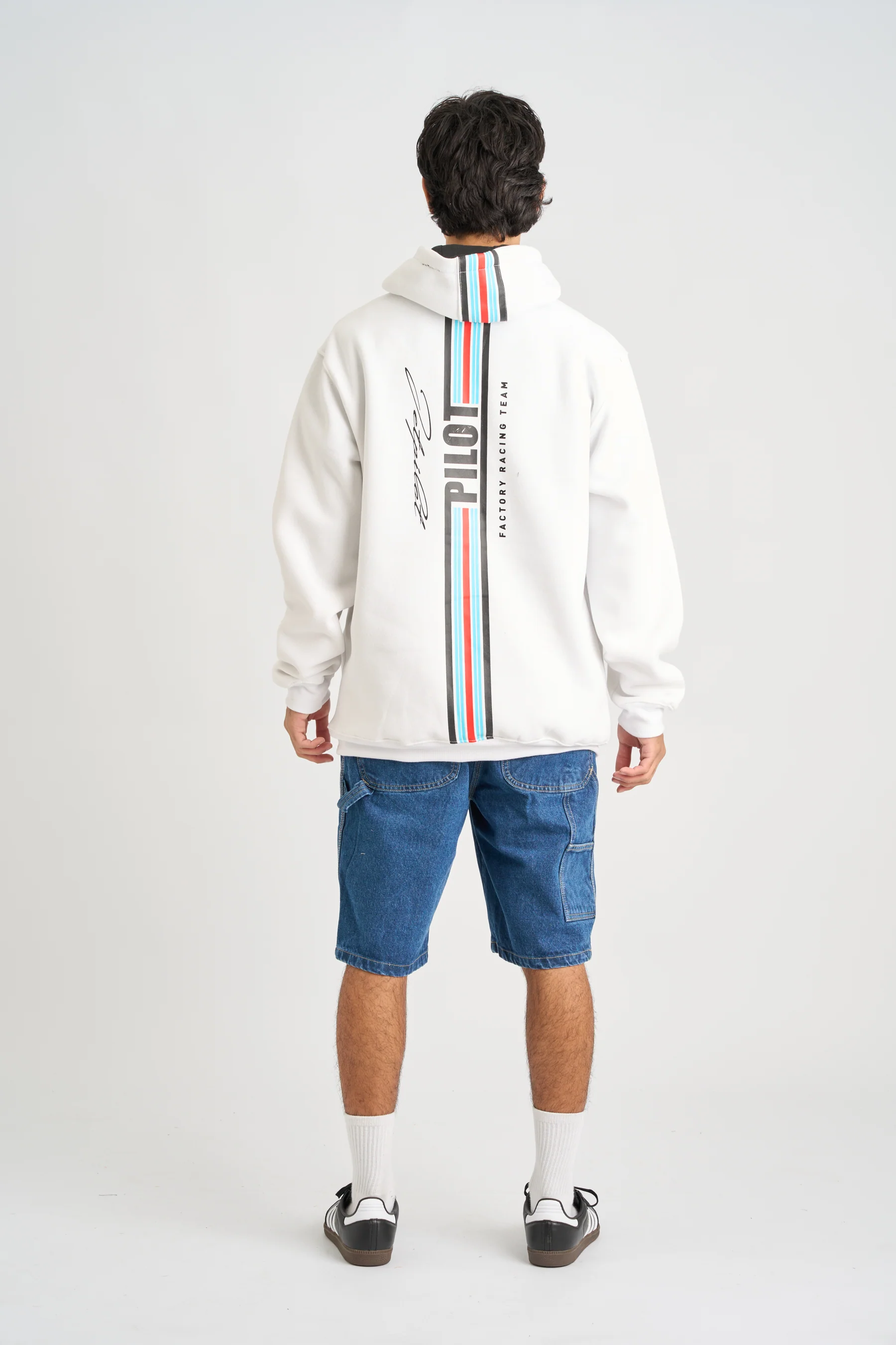 Jetpilot Factory Racing Pullover Hoodie - White - Image 8
