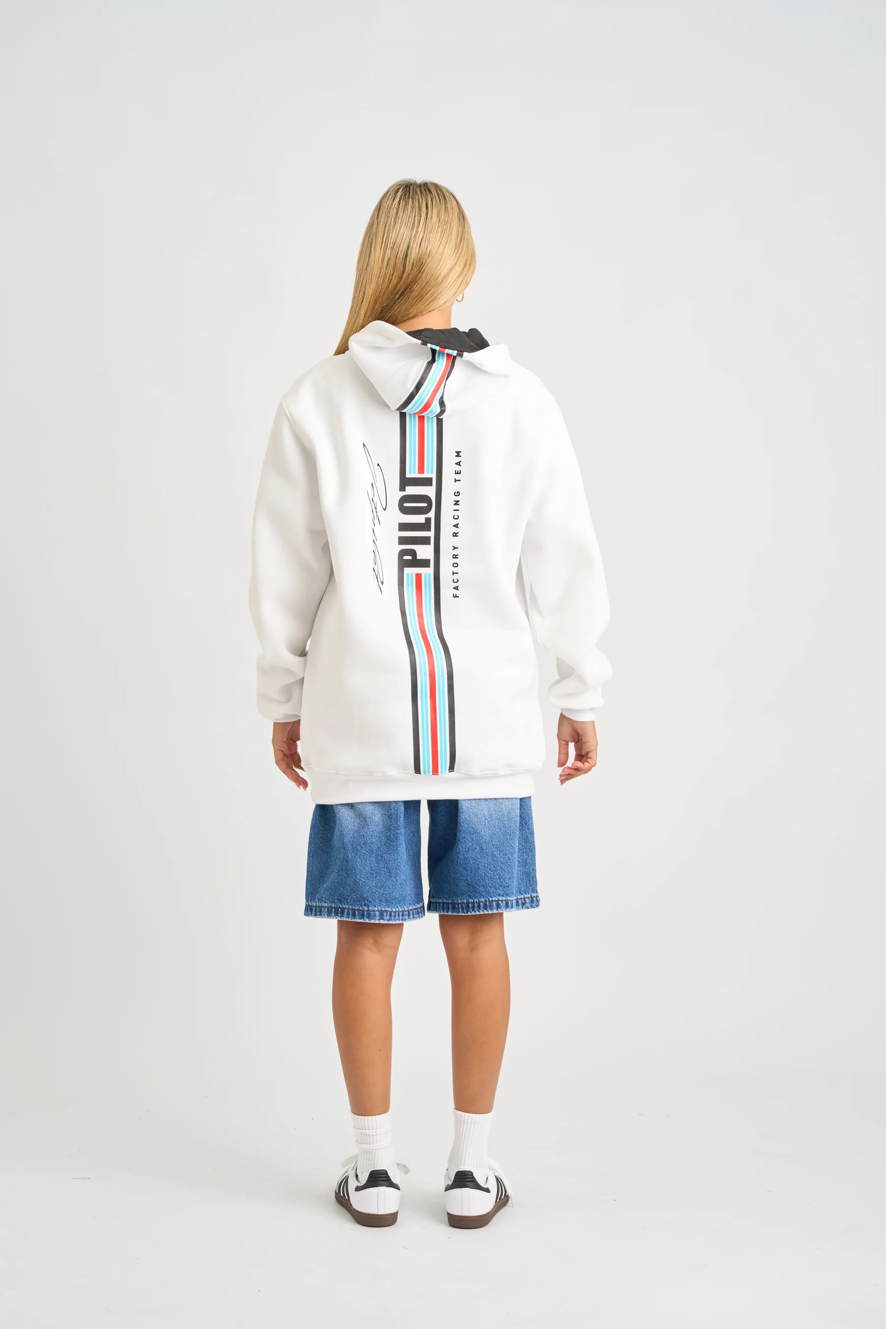 Jetpilot Factory Racing Pullover Hoodie - White - Image 9