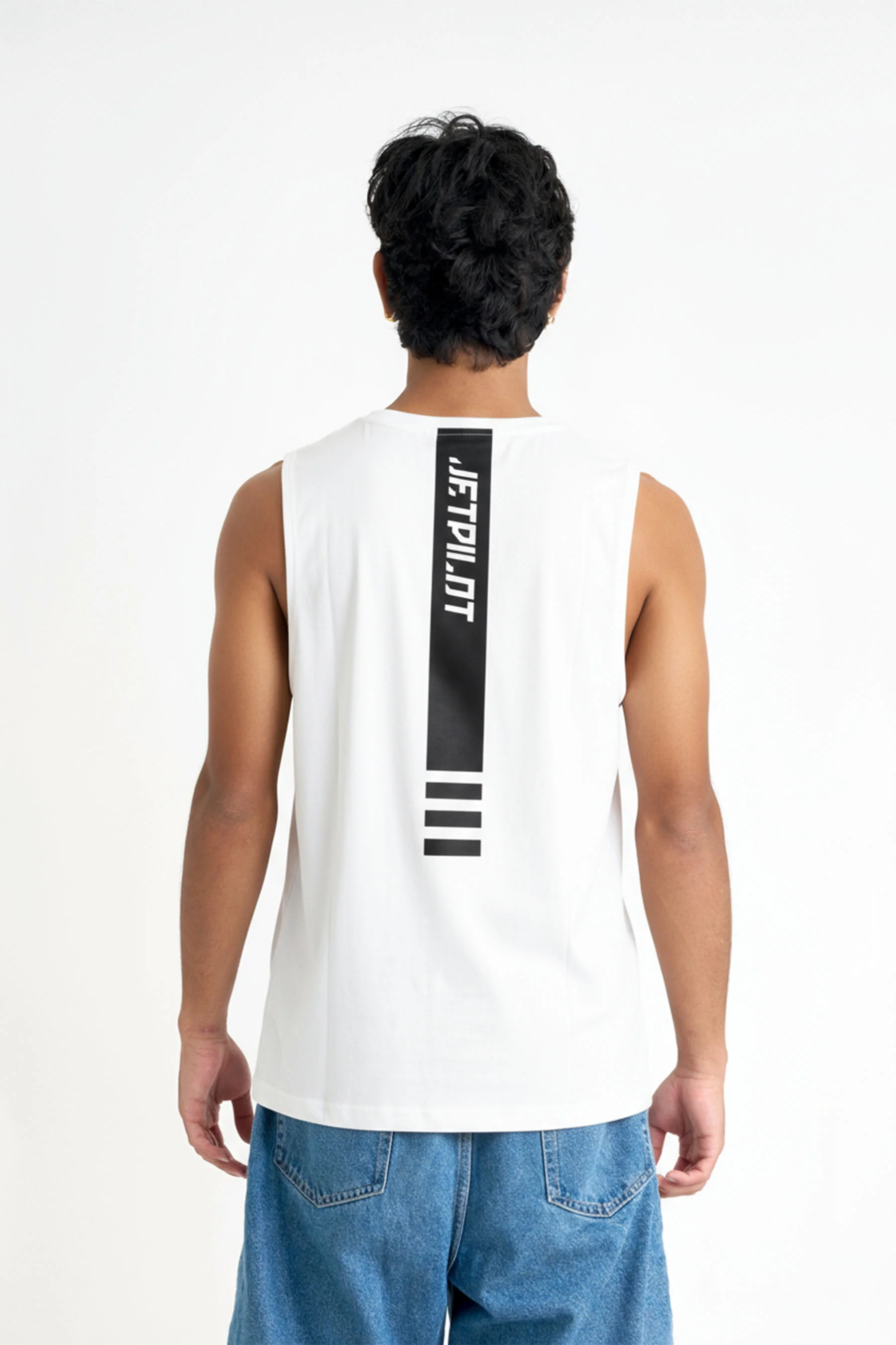 Jetpilot Finisher Muscle Tee - White - Image 2