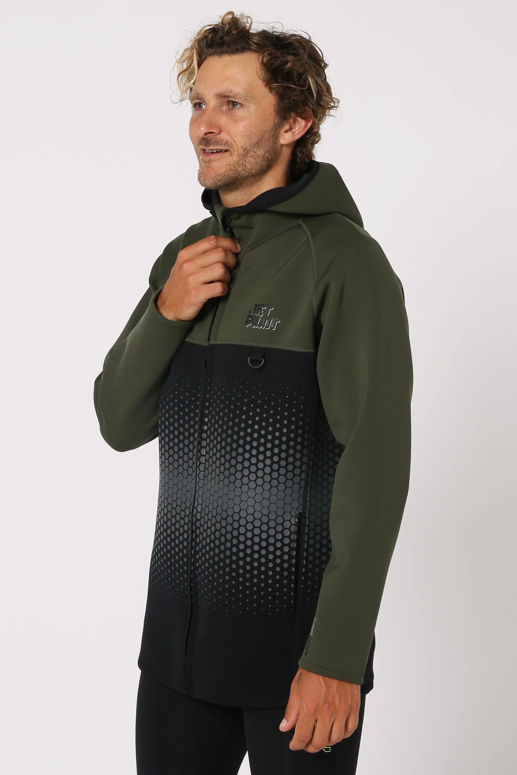Jetpilot Flight Mens Hooded Tour Coat - Sage - Image 2