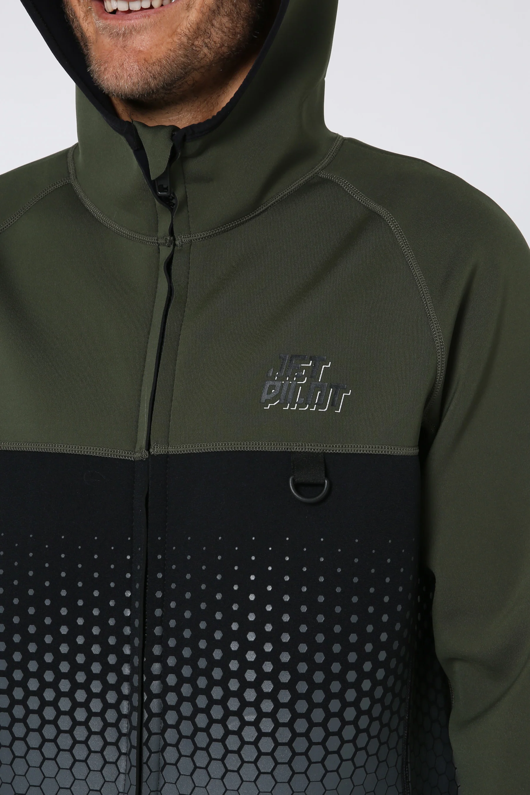Jetpilot Flight Mens Hooded Tour Coat - Sage - Image 5