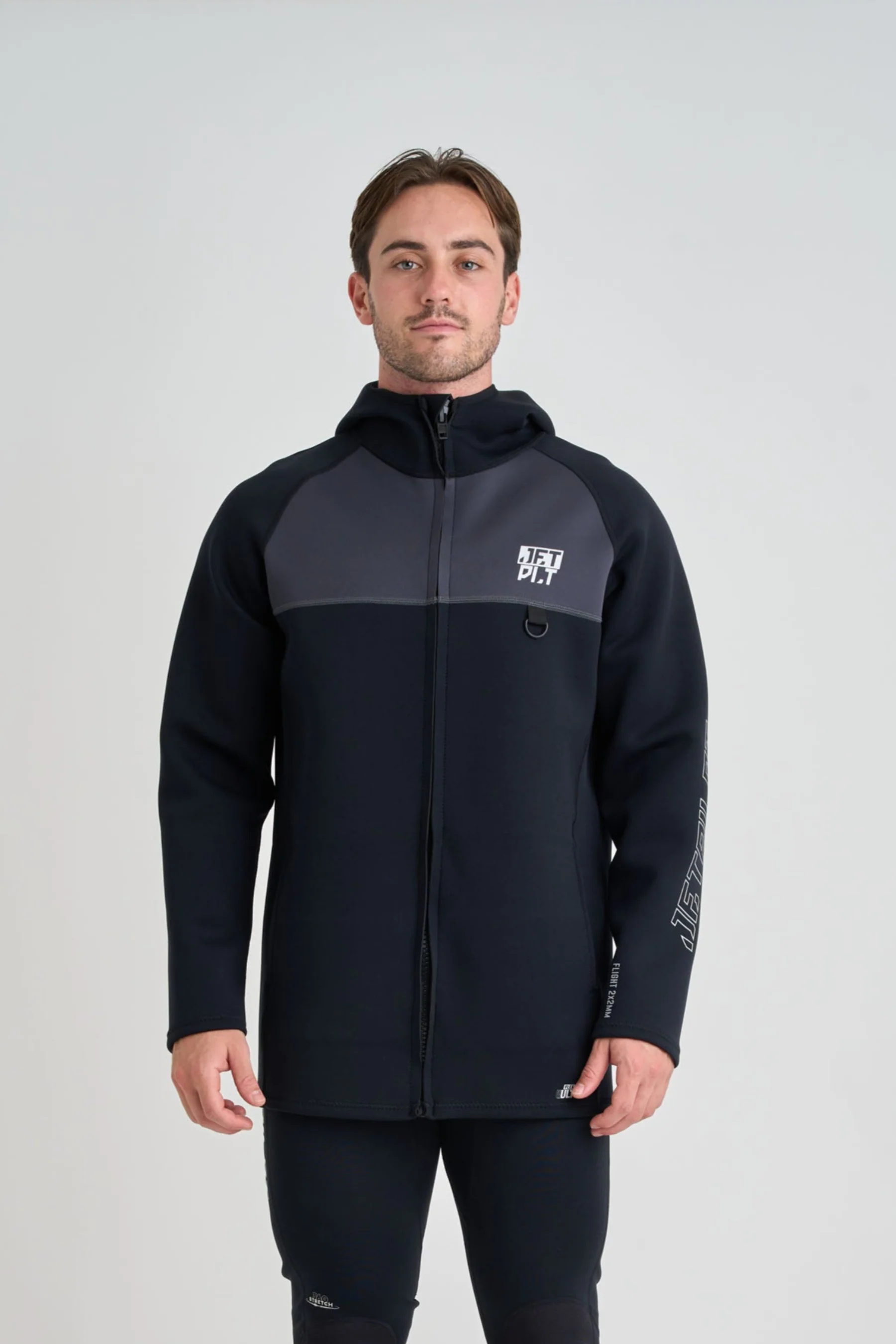 Jetpilot Flight Unisex Tour Coat - Black