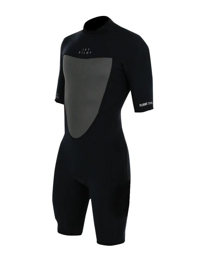 Jetpilot Flight Youth 2/2Mm Short Sleeve Springsuit - Black/Black - Image 3