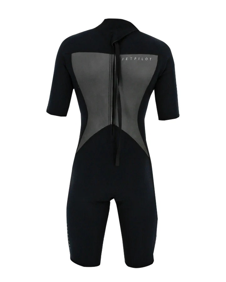 Jetpilot Flight Youth 2/2Mm Short Sleeve Springsuit - Black/Black - Image 4