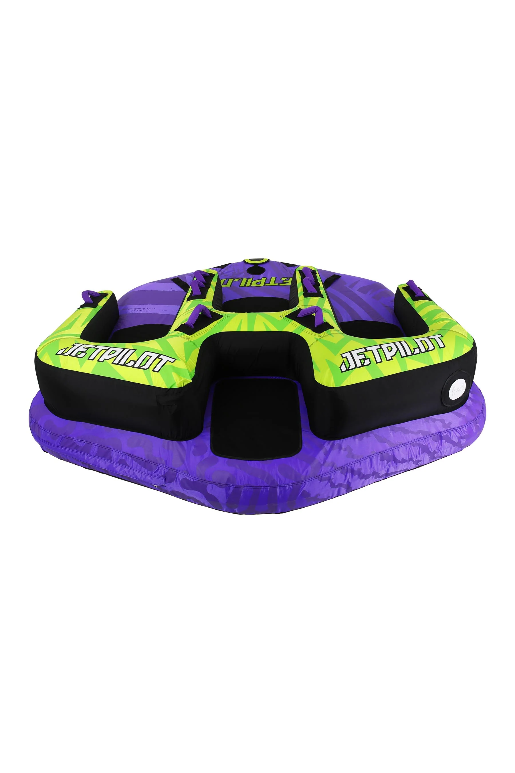 Jetpilot Freeride 4 Person Towable Tube - Purple/Green - Image 3