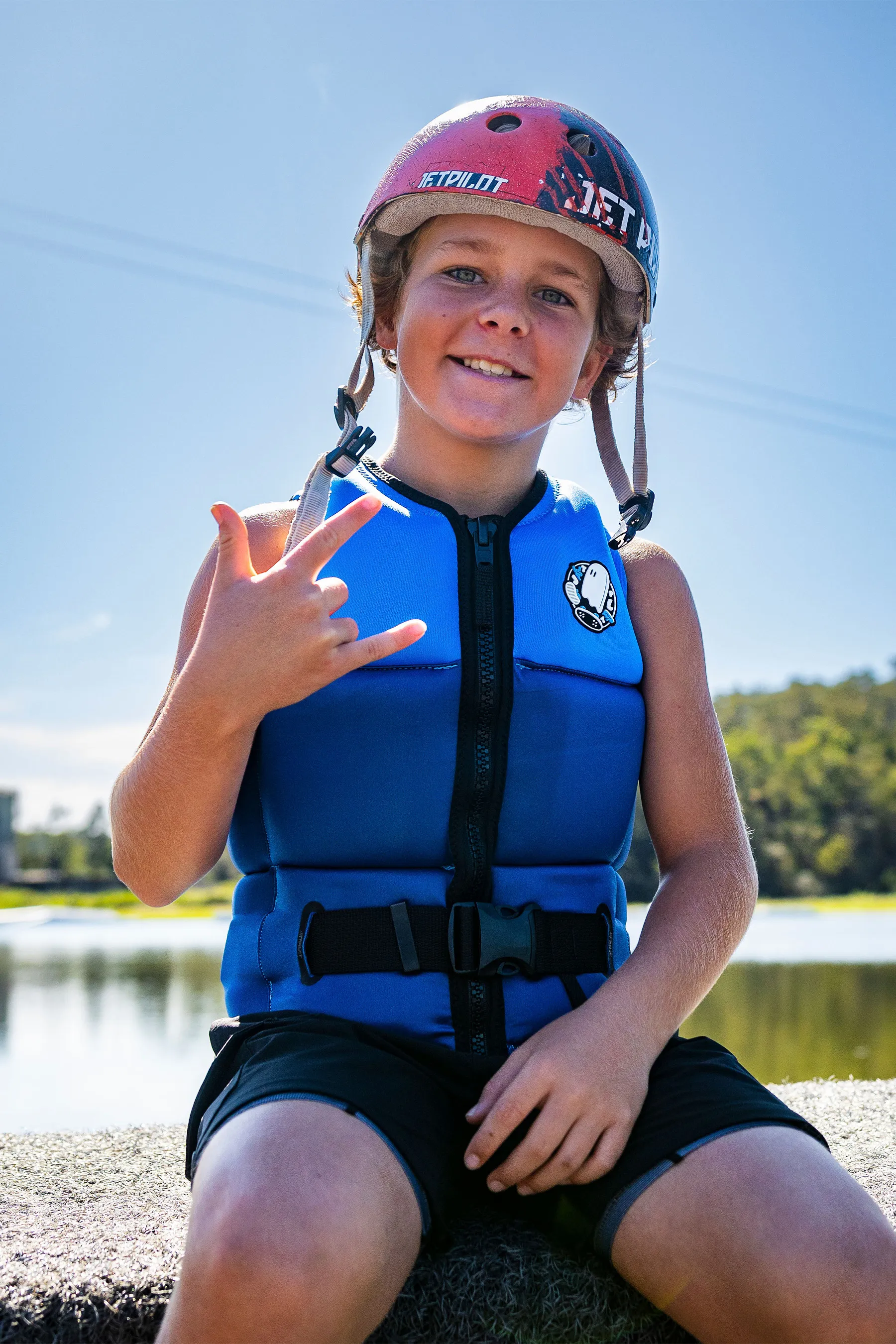 Jetpilot Freeride Boys Life Jacket - Blue - Image 2