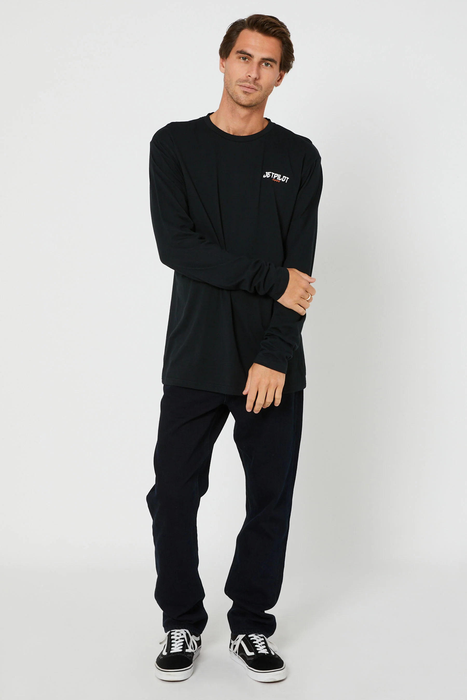 Jetpilot Friday Mens L/S Tee - Black - Image 5