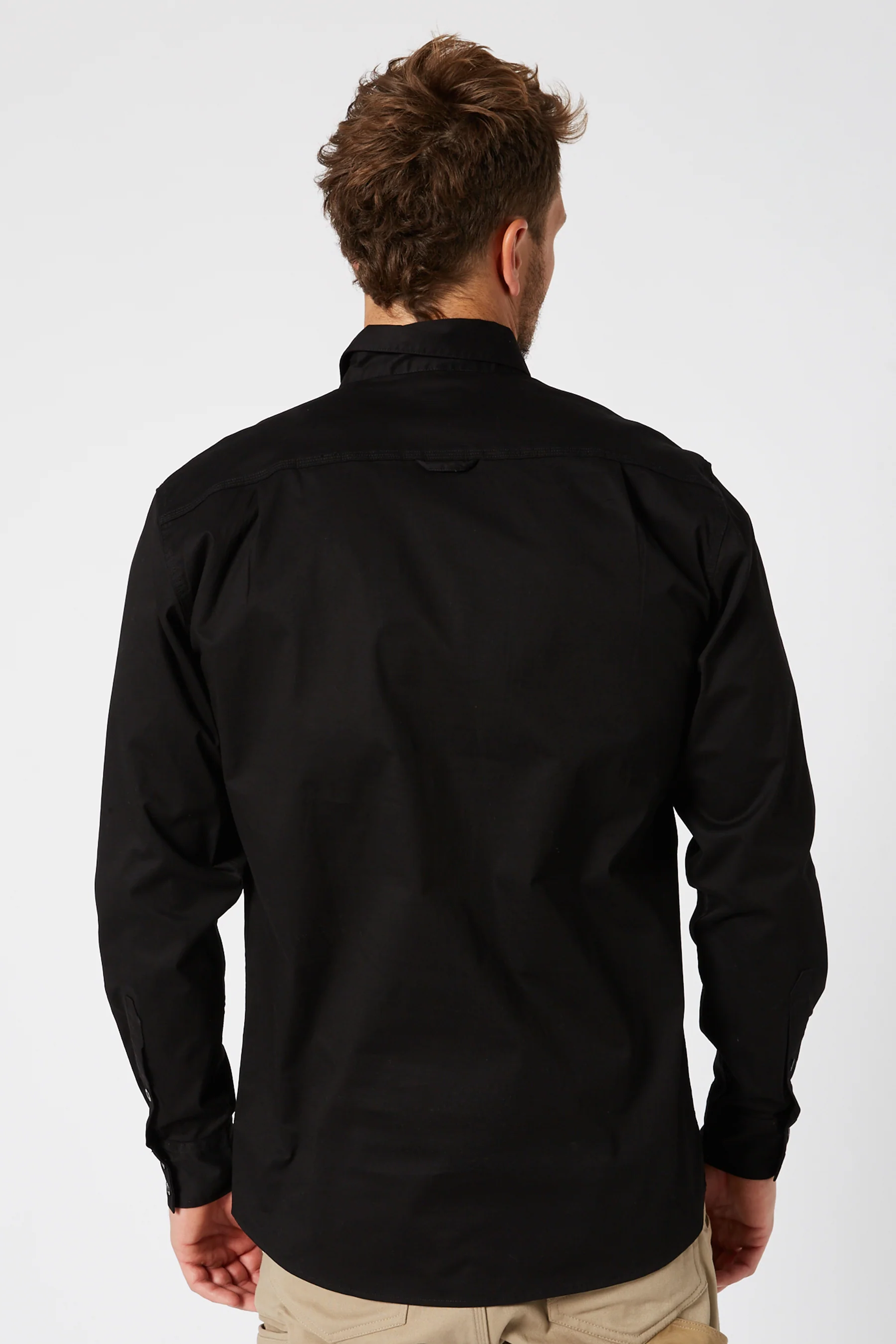 Fueled Mens Long Sleeve Shirt - Black - Image 3