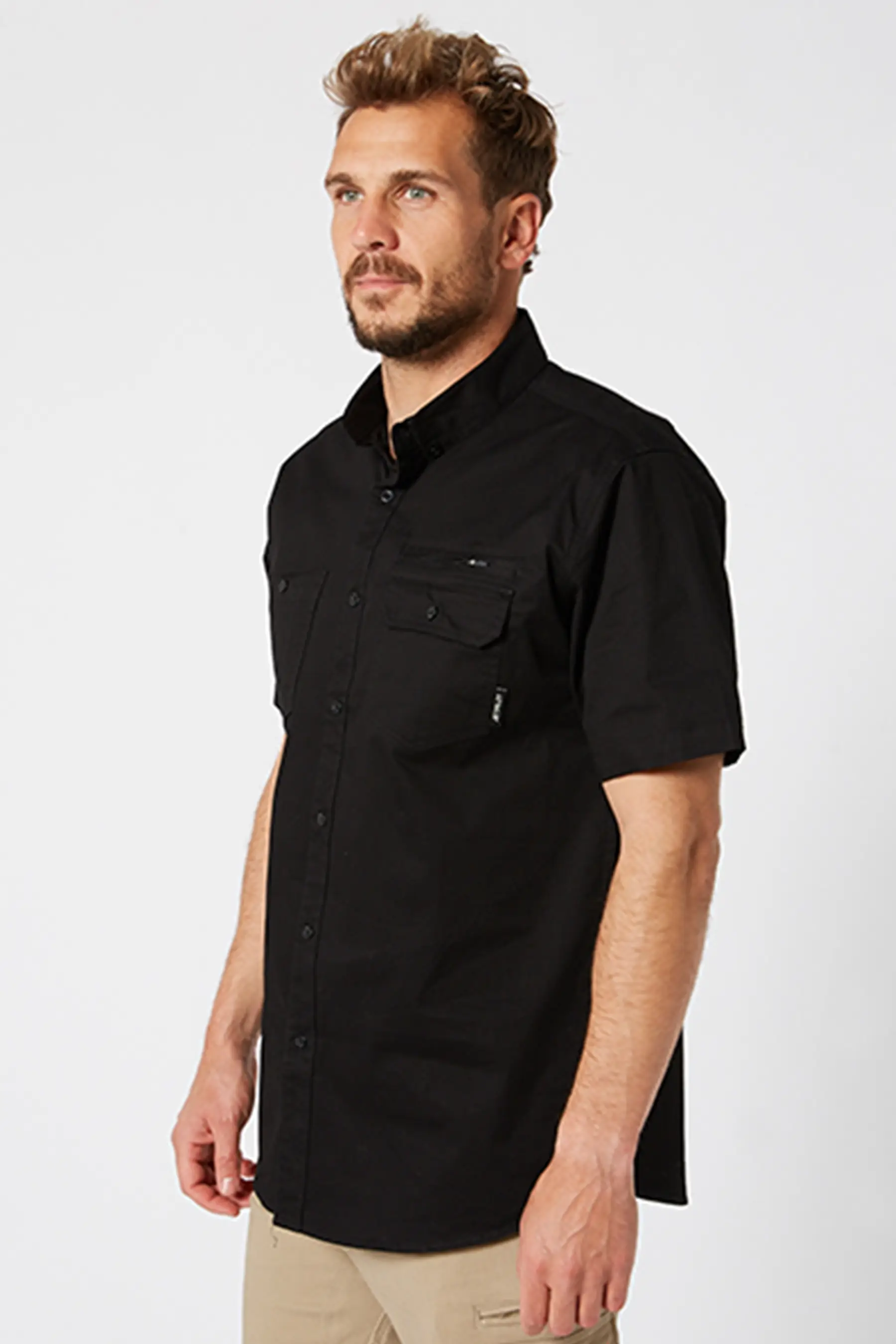 Jetpilot Fueled Short Sleeve Shirt - Black - Image 4