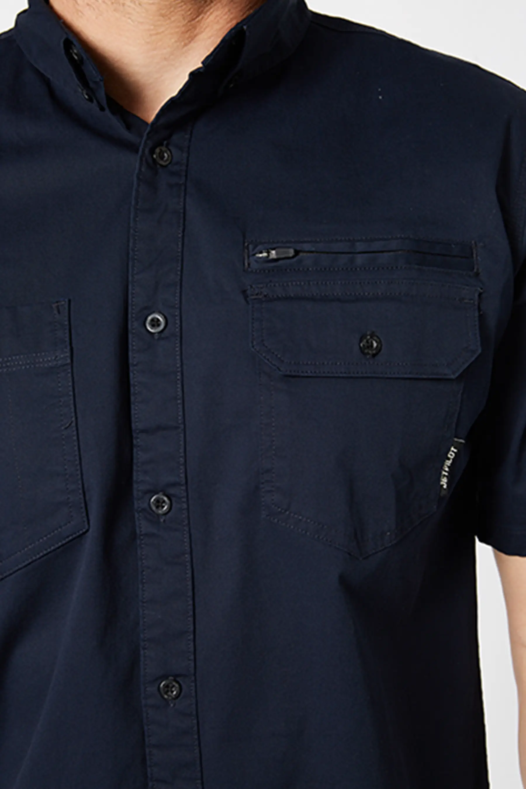 Jetpilot Fueled Short Sleeve Shirt - Navy - Image 4