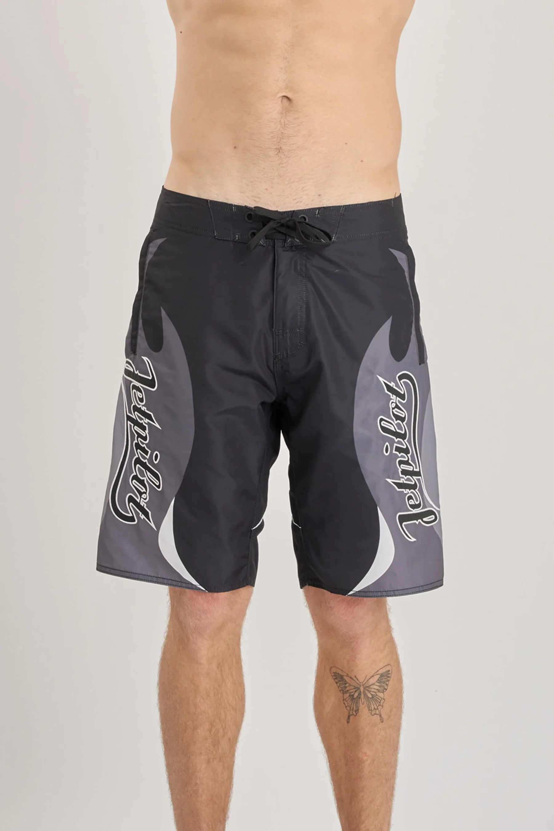 Jetpilot Hardcore Boardshort - Black/White