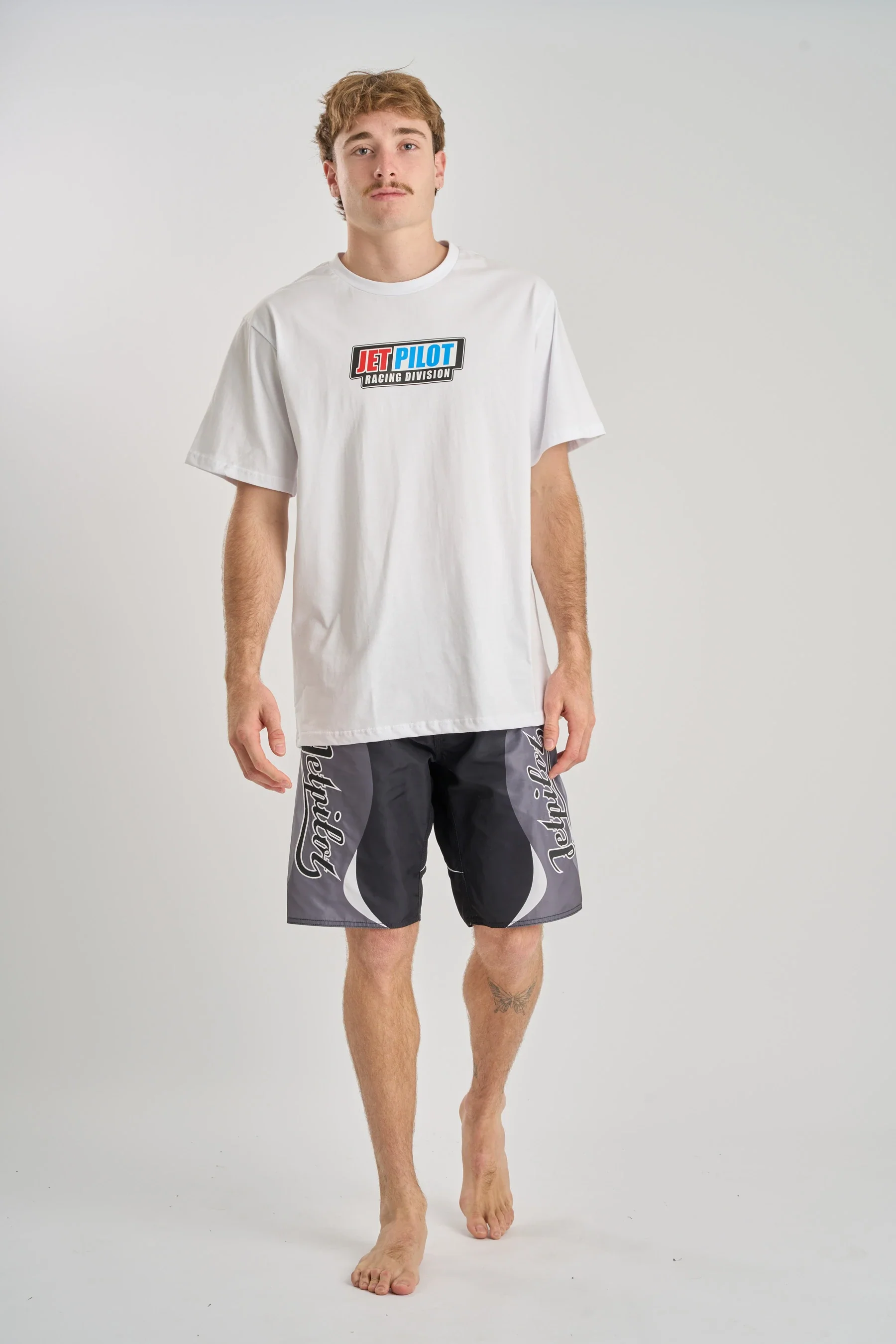 Jetpilot Hardcore Boardshort - Black/White - Image 2