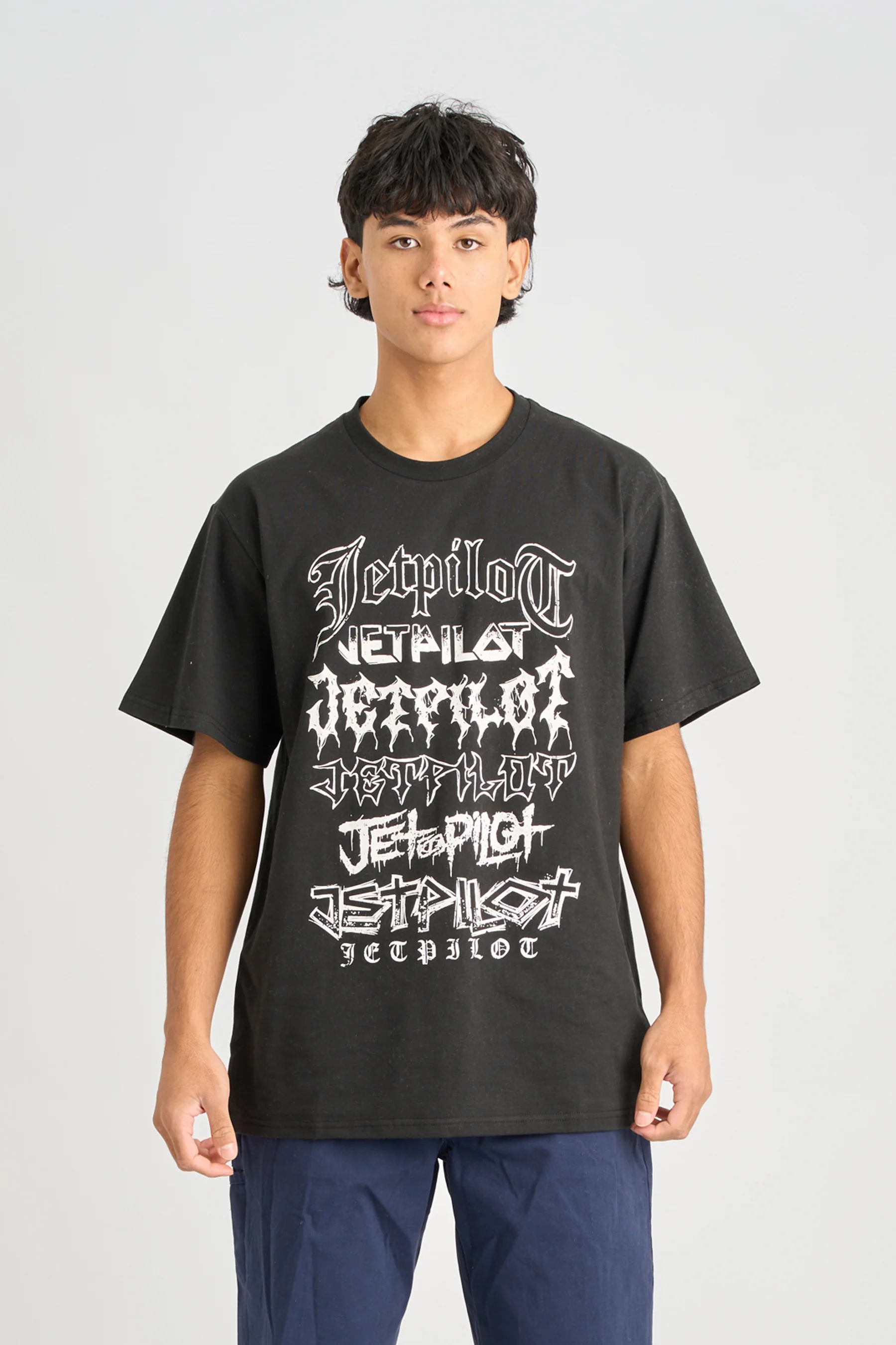 Jetpilot Heavy Tee - Black - Image 3