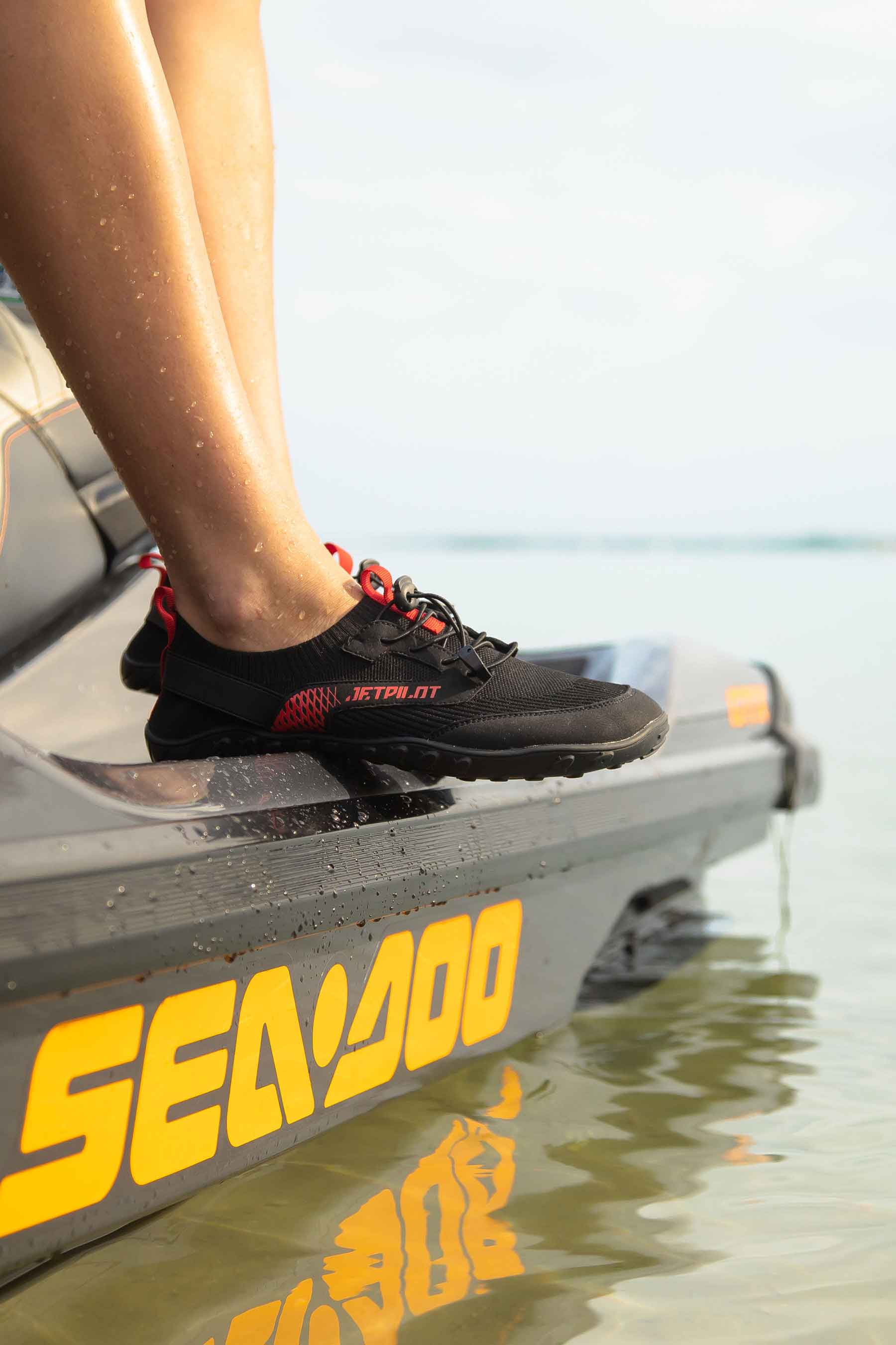 Jetpilot Hybrid Hydro Shoe - Black/Red - Image 2