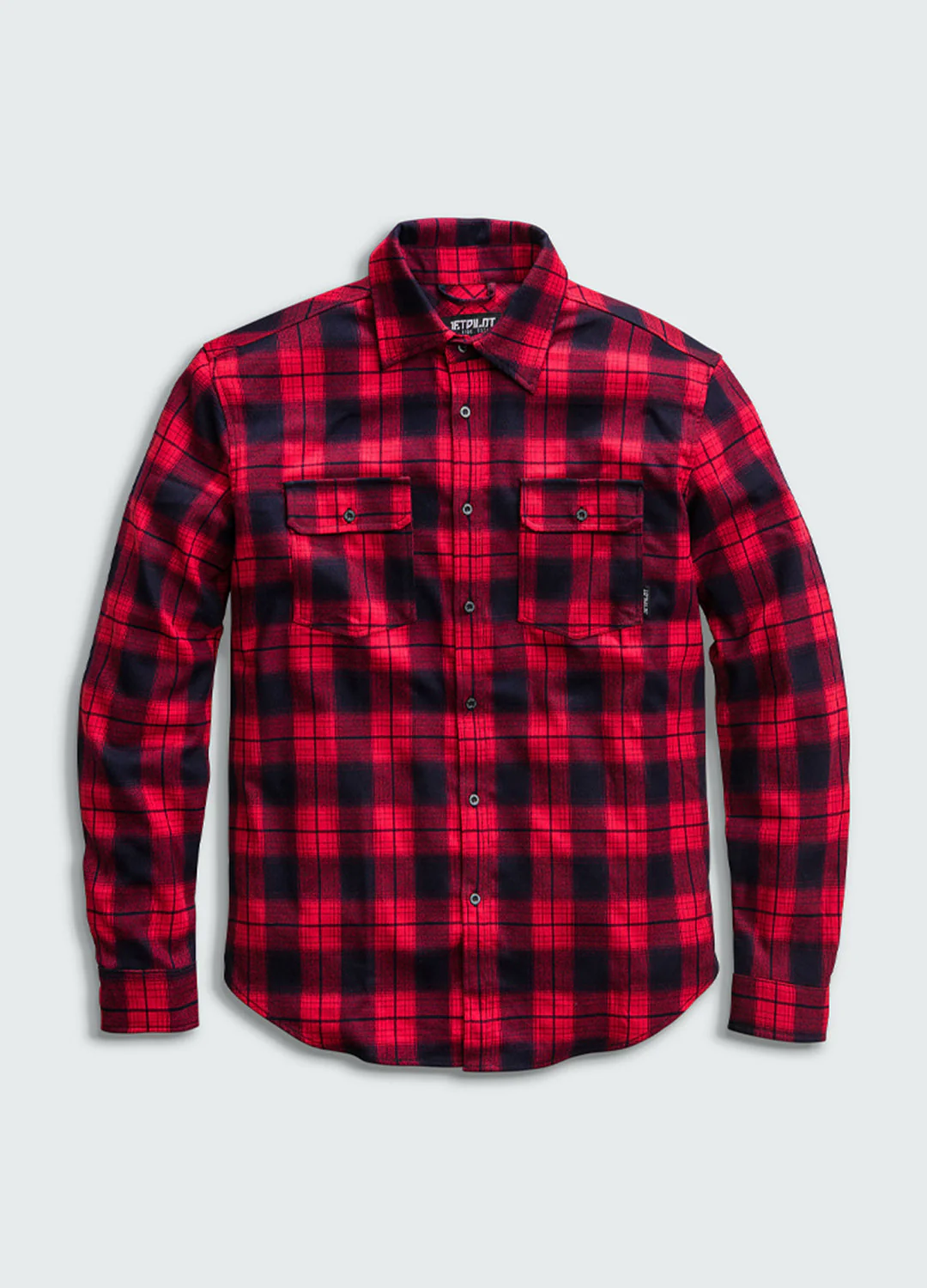Jetpilot Mens Flannel Shirt - Red - Image 5