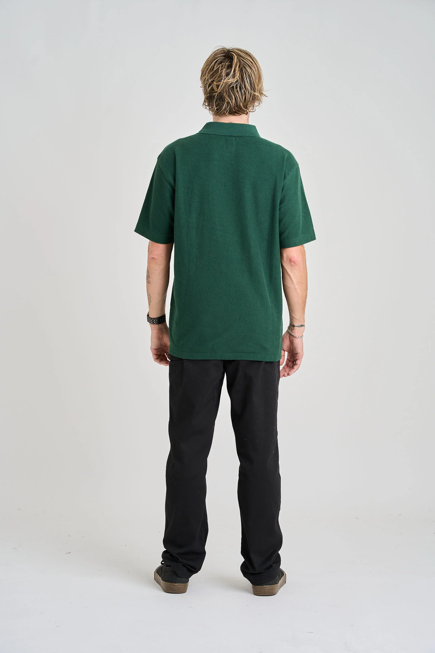 Jetpilot Felix Polo - Forest Green - Image 3