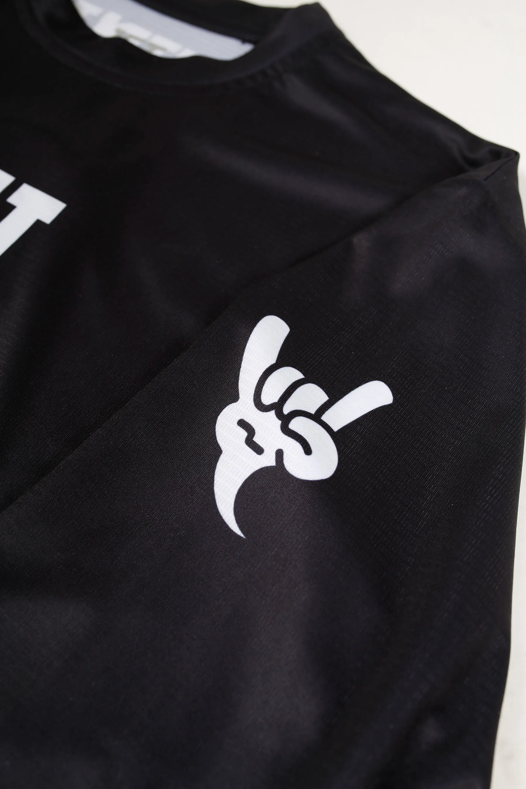 Jetpilot Kids Long Sleeve Hydro Tee - Black/White - Image 3