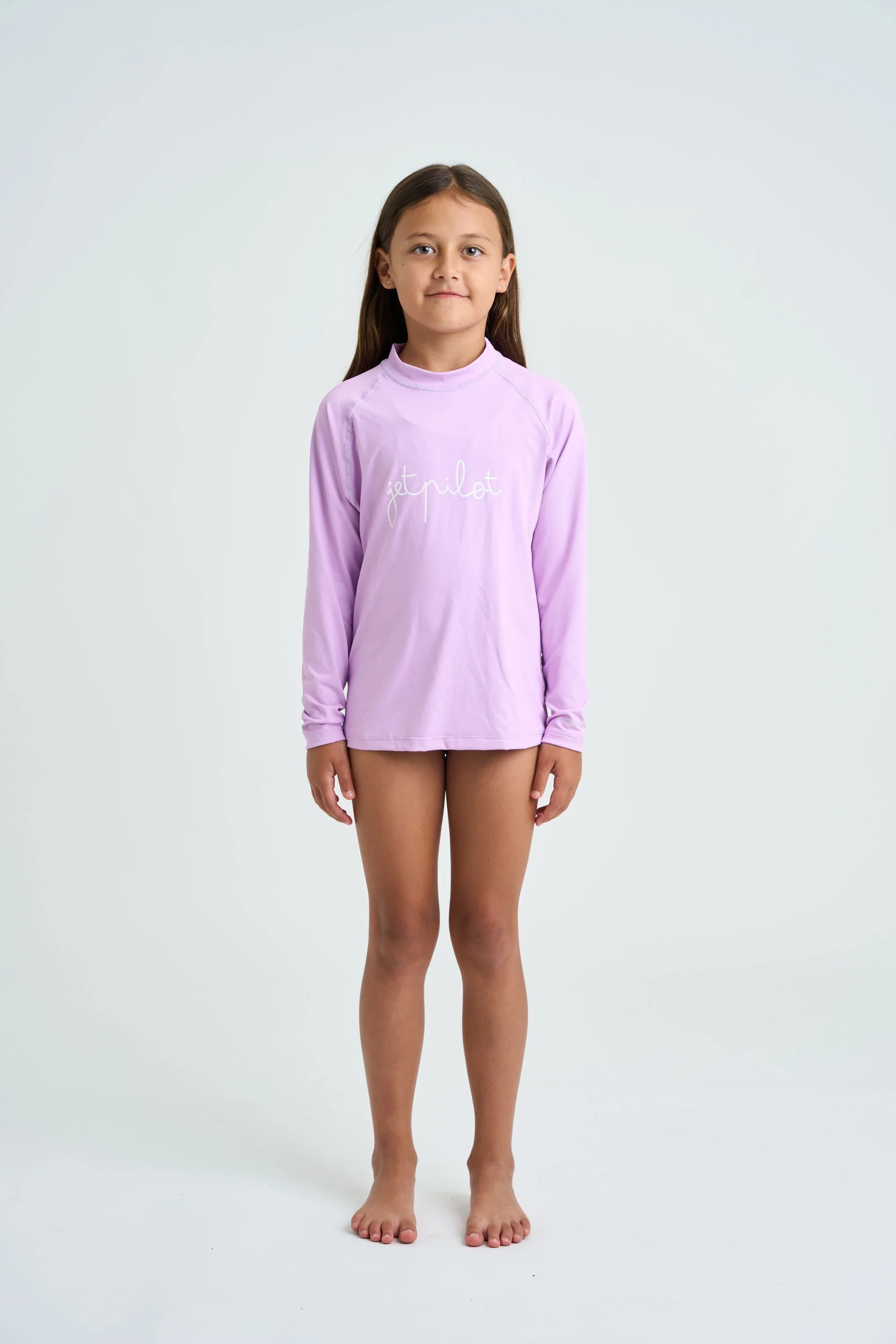 Jetpilot Kids Long Sleeve Rashie - Purple