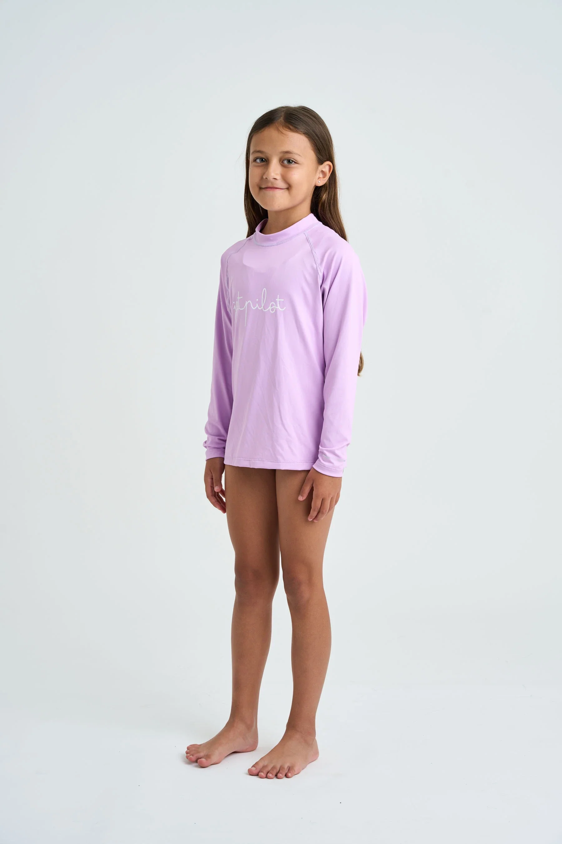 Jetpilot Kids Long Sleeve Rashie - Purple - Image 2