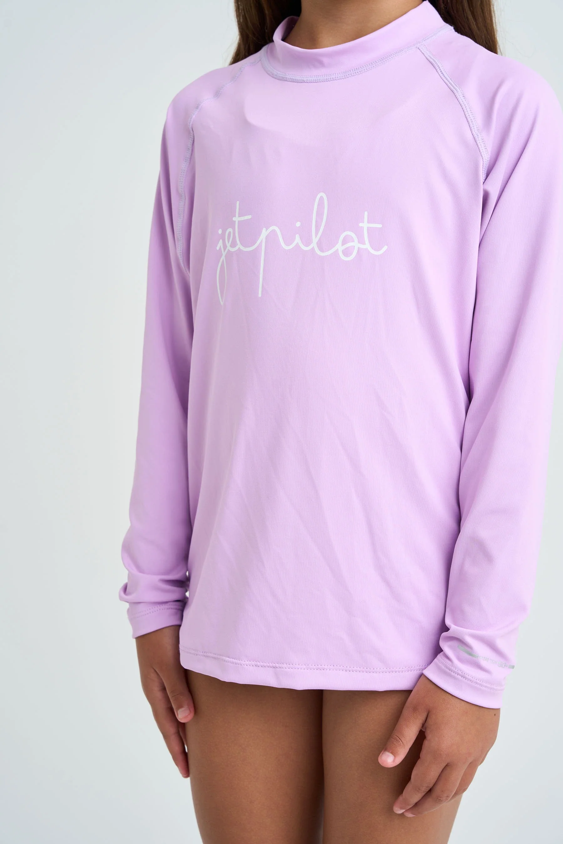 Jetpilot Kids Long Sleeve Rashie - Purple - Image 4