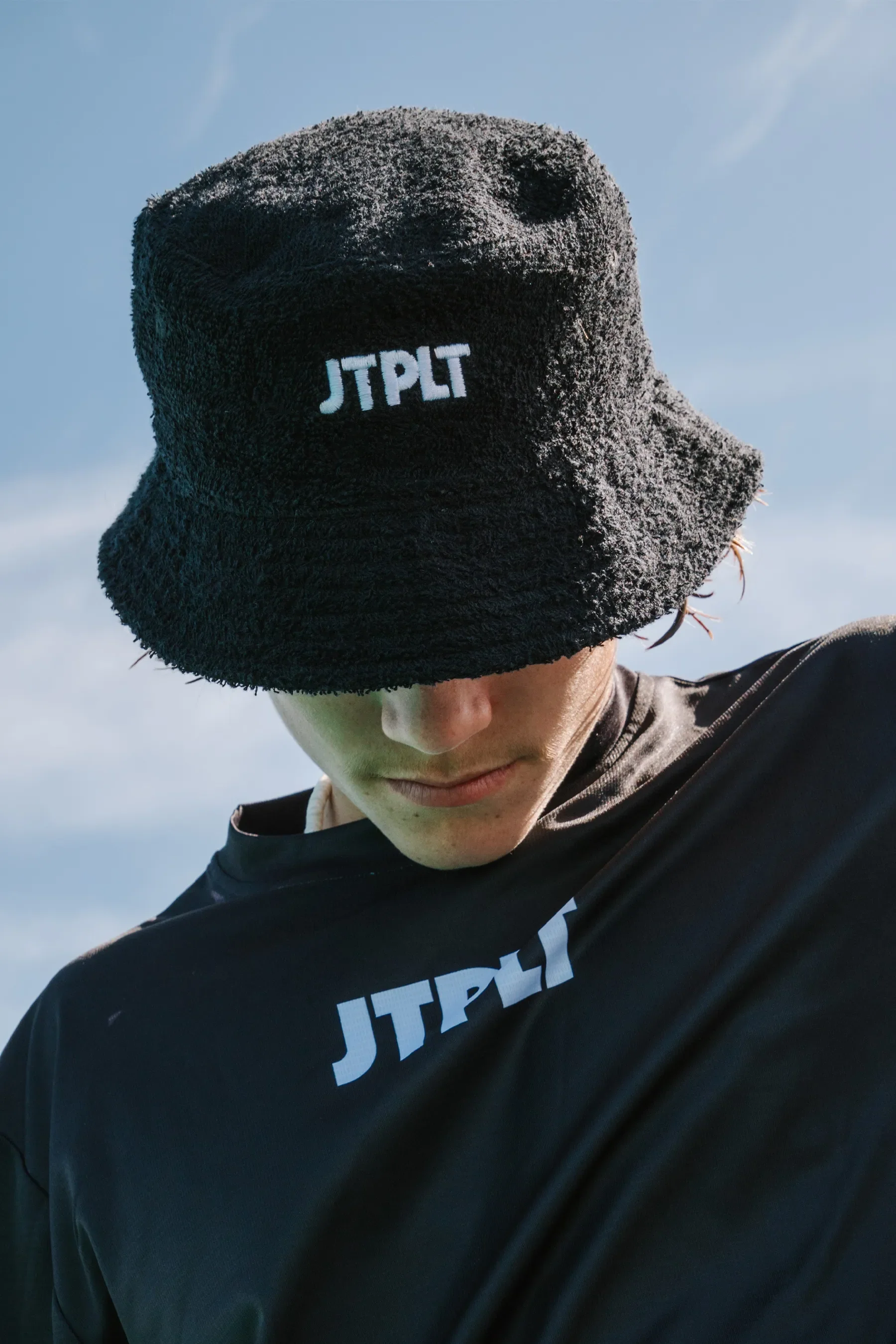 Jetpilot Kids Reversible Bucket Hat - Black/Blue - Image 2