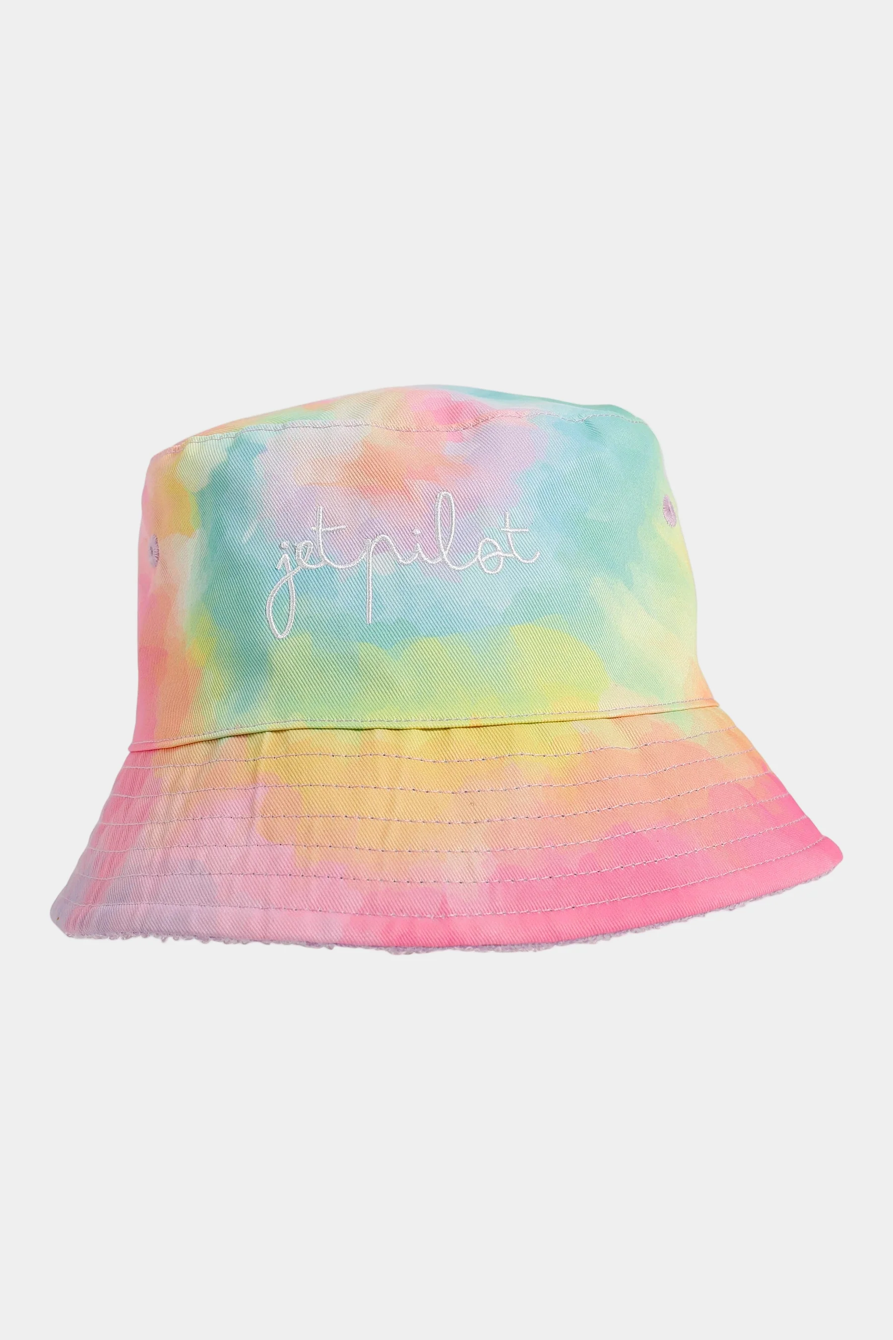 Jetpilot Kids Reversible Bucket Hat - Purple/Rainbow - Image 2
