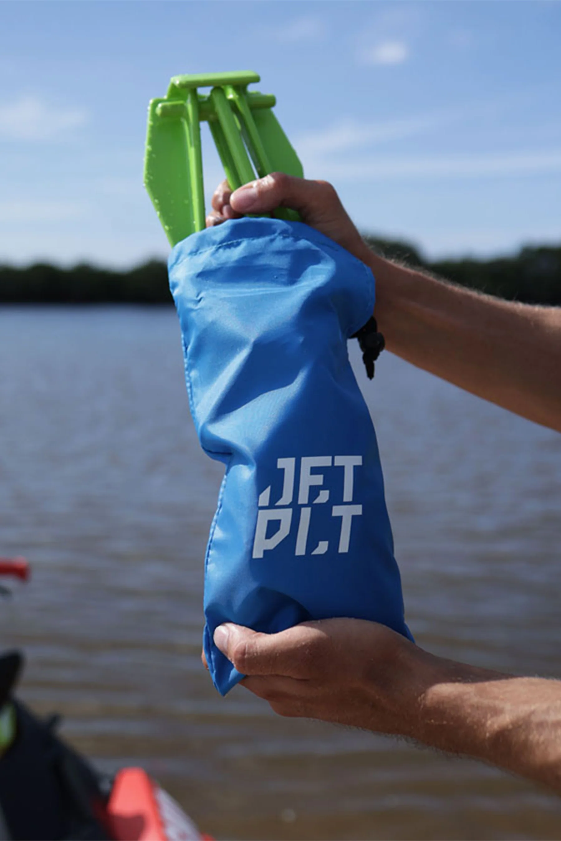 Jetpilot Lightweight Fluke Anchor - Blue/Lime - Image 3