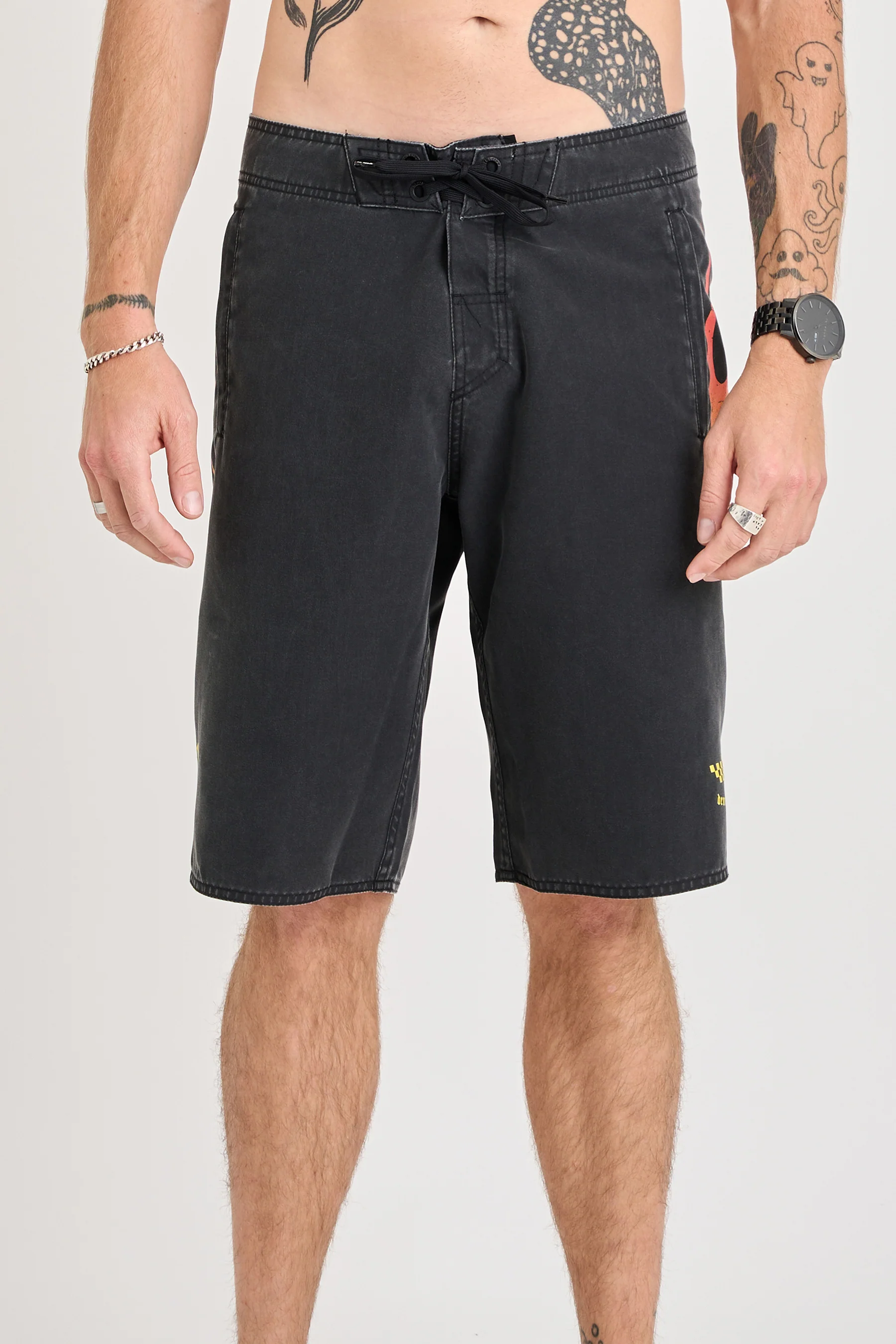 Jetpilot Live Fast Boardshort - Washed Black