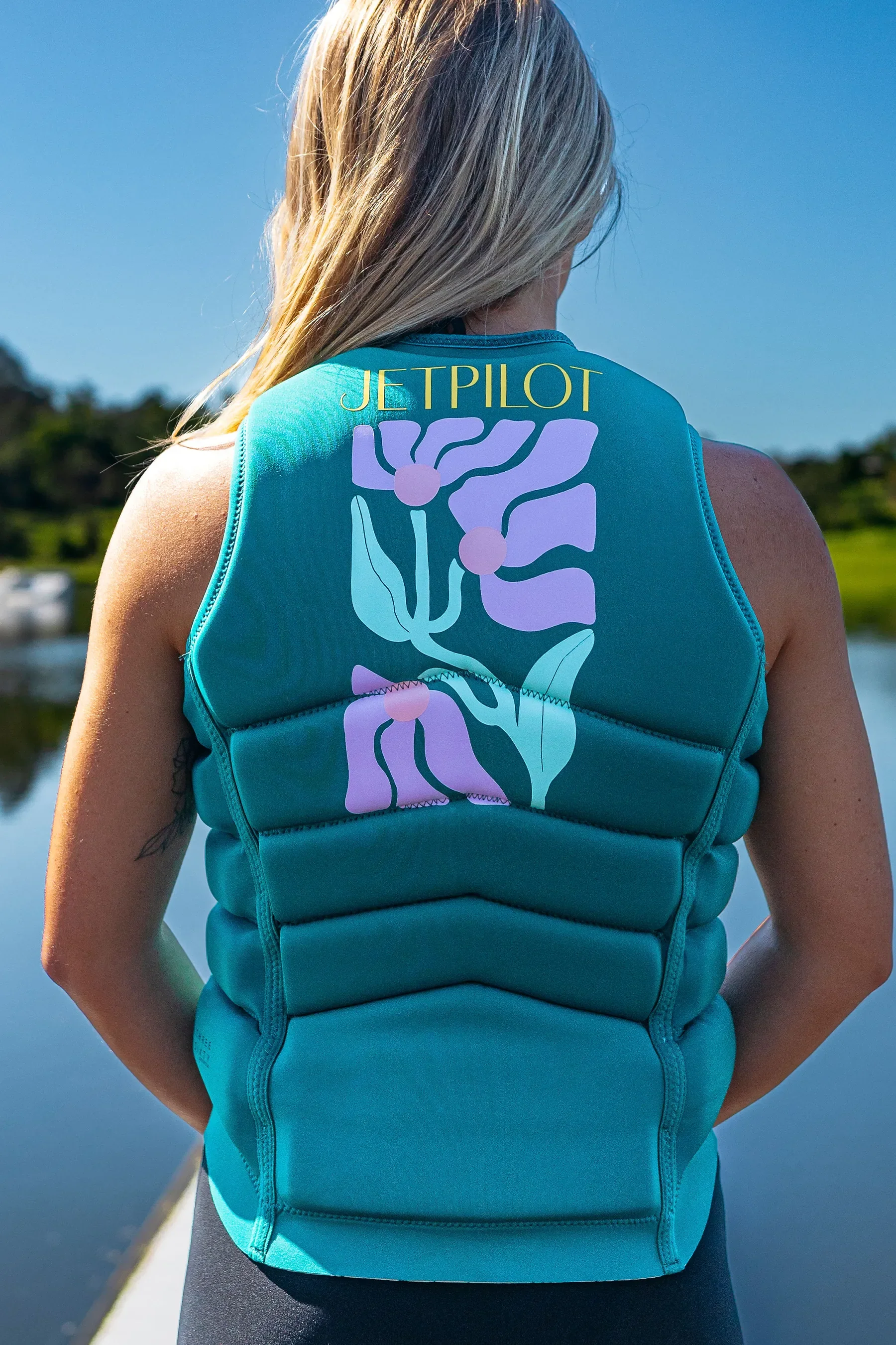 Jetpilot X1 Ladies Life Jacket - Luna - Green - Image 8