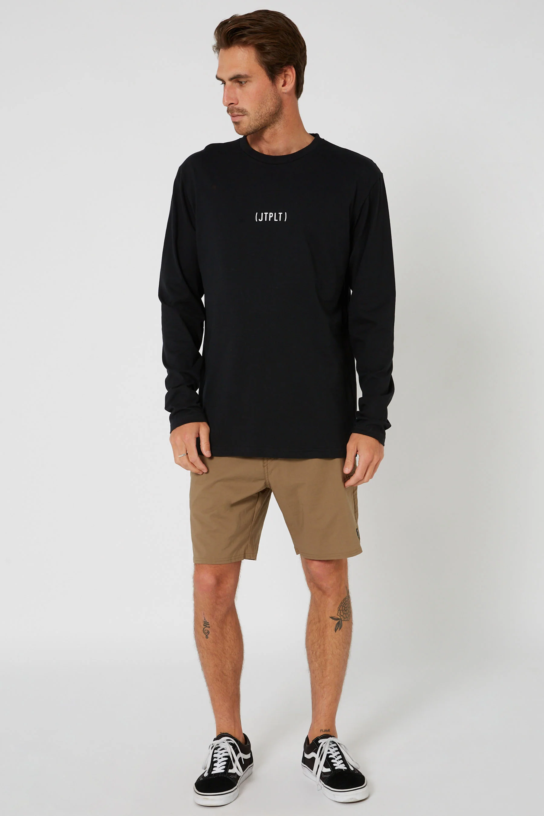 Jetpilot Mens Circle L/S Tee - Black - Image 3