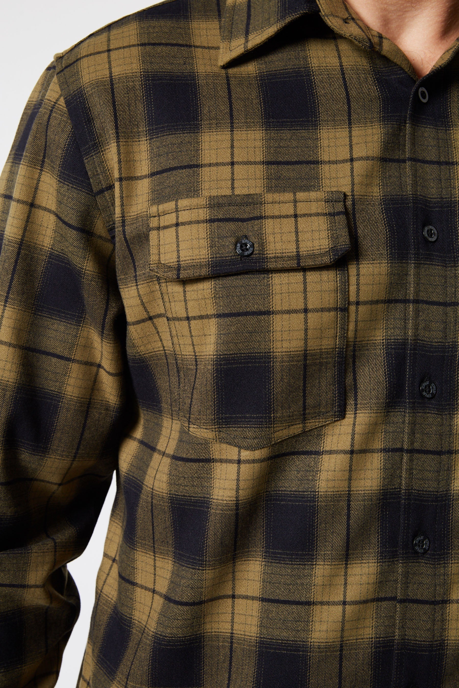 Jetpilot Mens Flannel Shirt - Mustard - Image 4