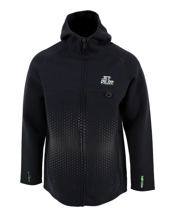 Jetpilot Flight Mens Hooded Tour Coat - Black